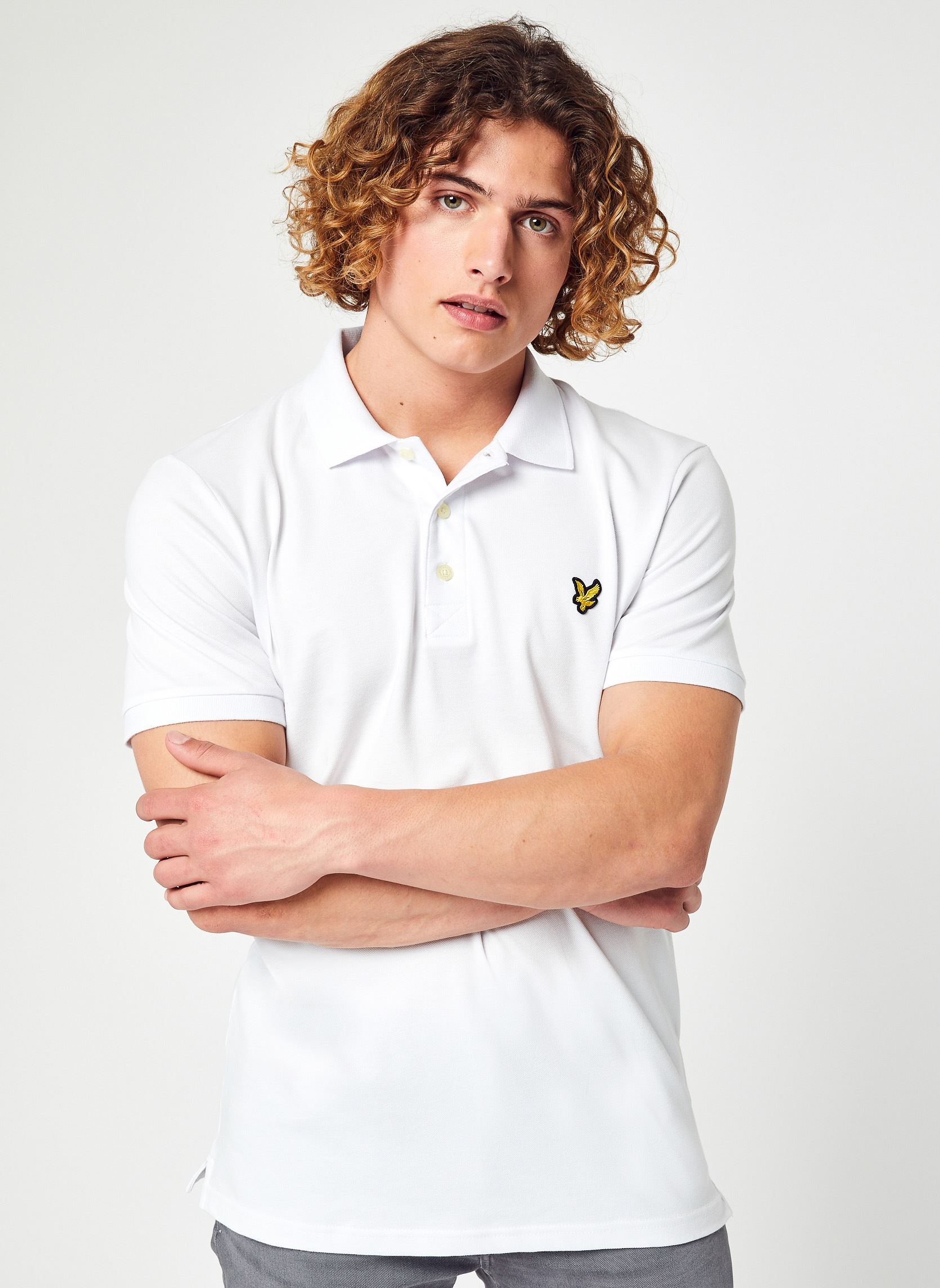 Poloshirts Plain Polo Shirt herren weiß Lyle & Scott Poloshirts Plain Polo Shirt herren weiß WHITE