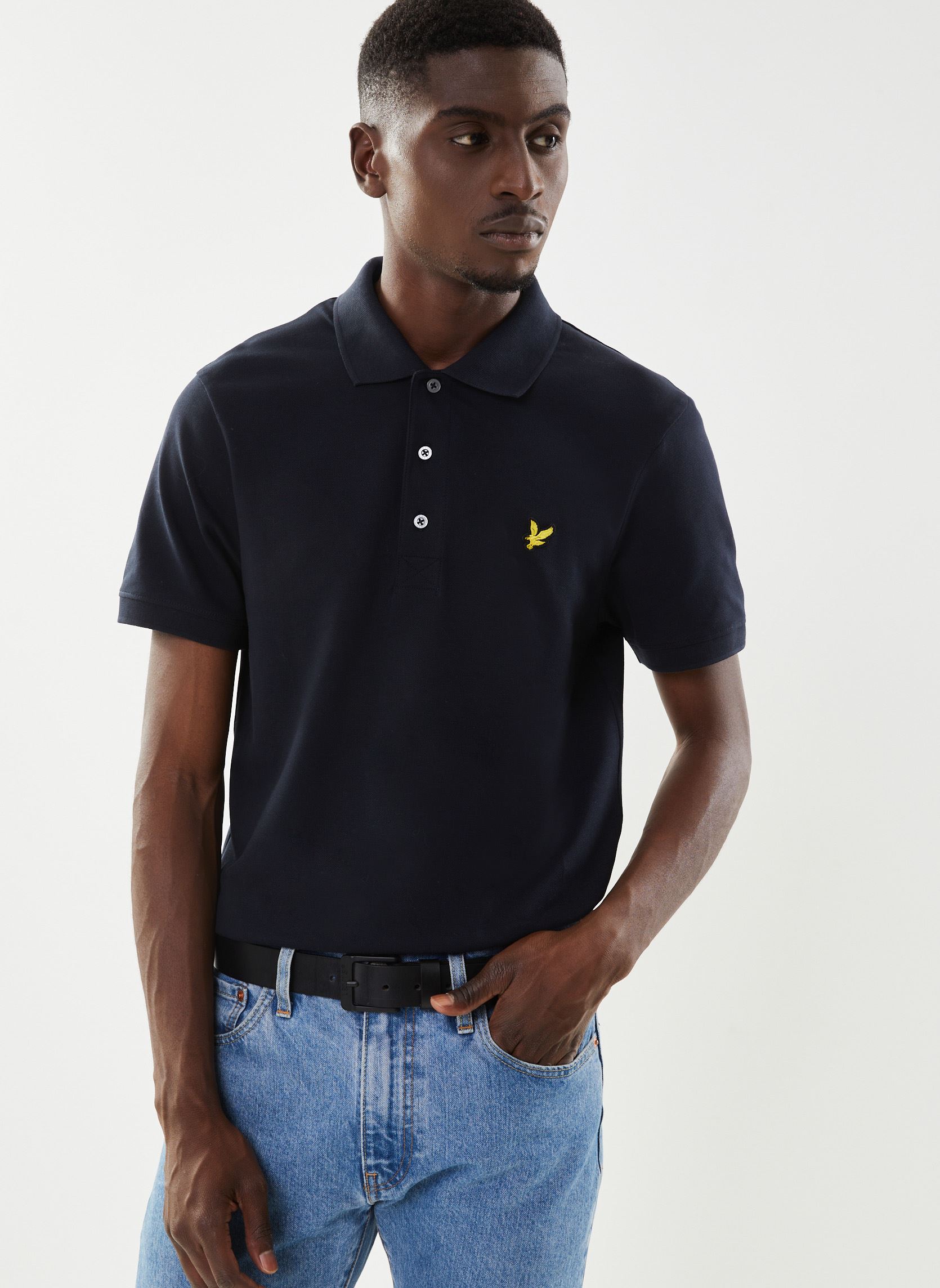 Poloshirts Plain Polo Shirt herren blau Lyle & Scott Poloshirts Plain Polo Shirt herren blau DARK NAVY