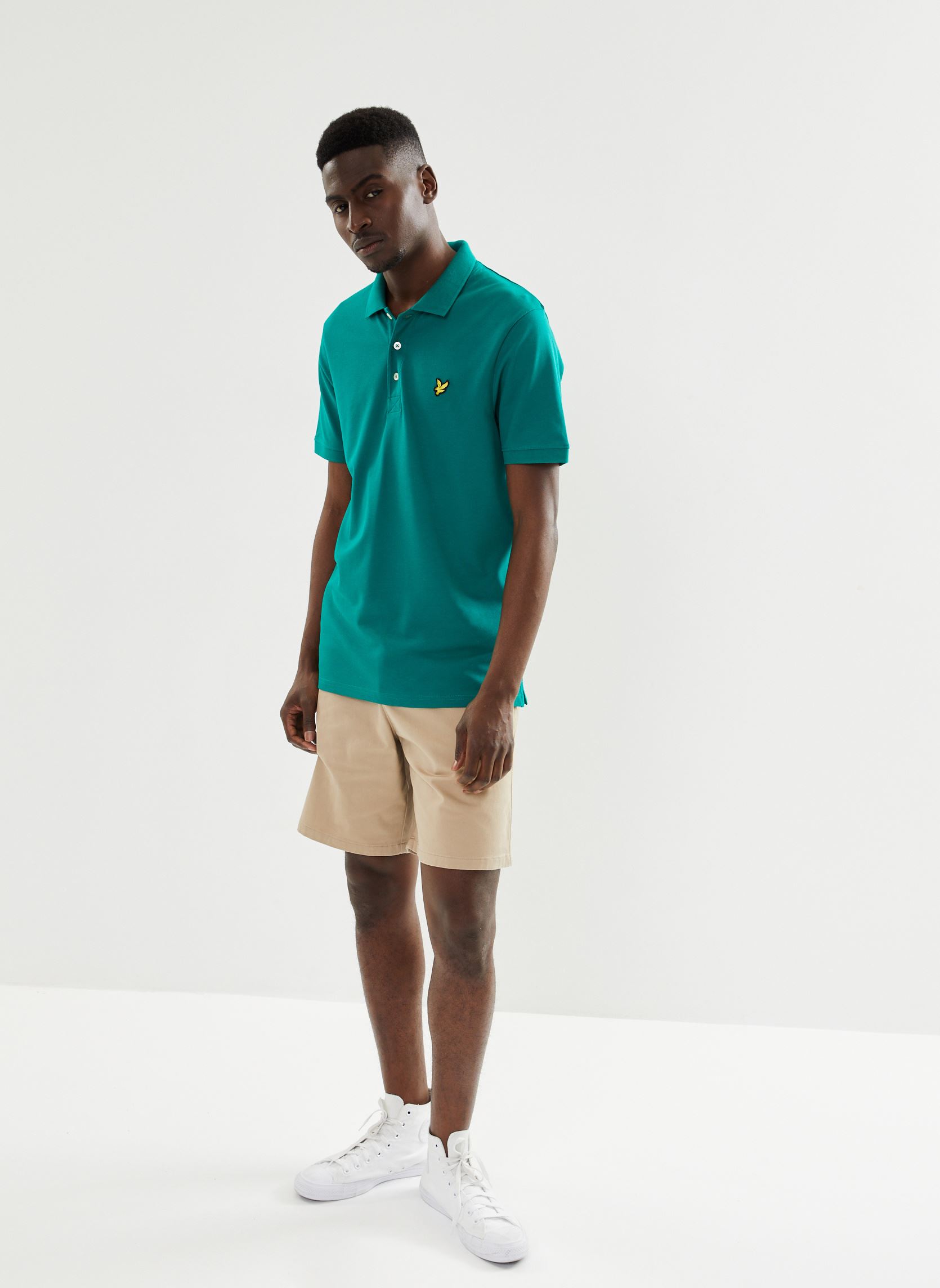 Polos Plain Polo Shirt homme vert Lyle & Scott Polos Plain Polo Shirt homme vert COURT GREEN