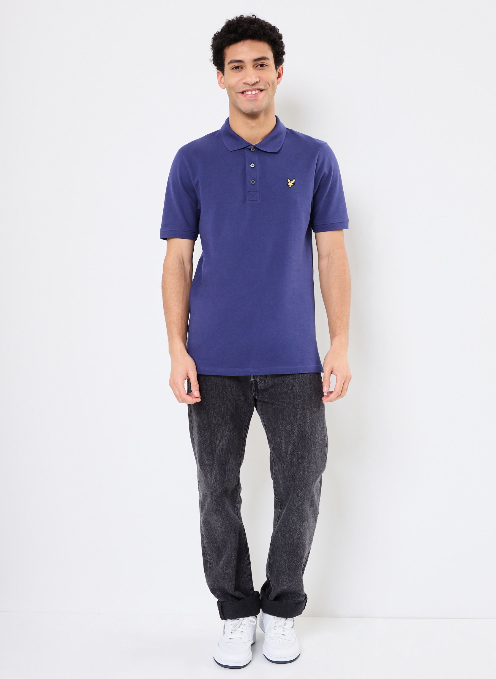 Polos Plain Polo Shirt homme bleu Lyle & Scott Polos Plain Polo Shirt homme bleu DEEP INDIGO