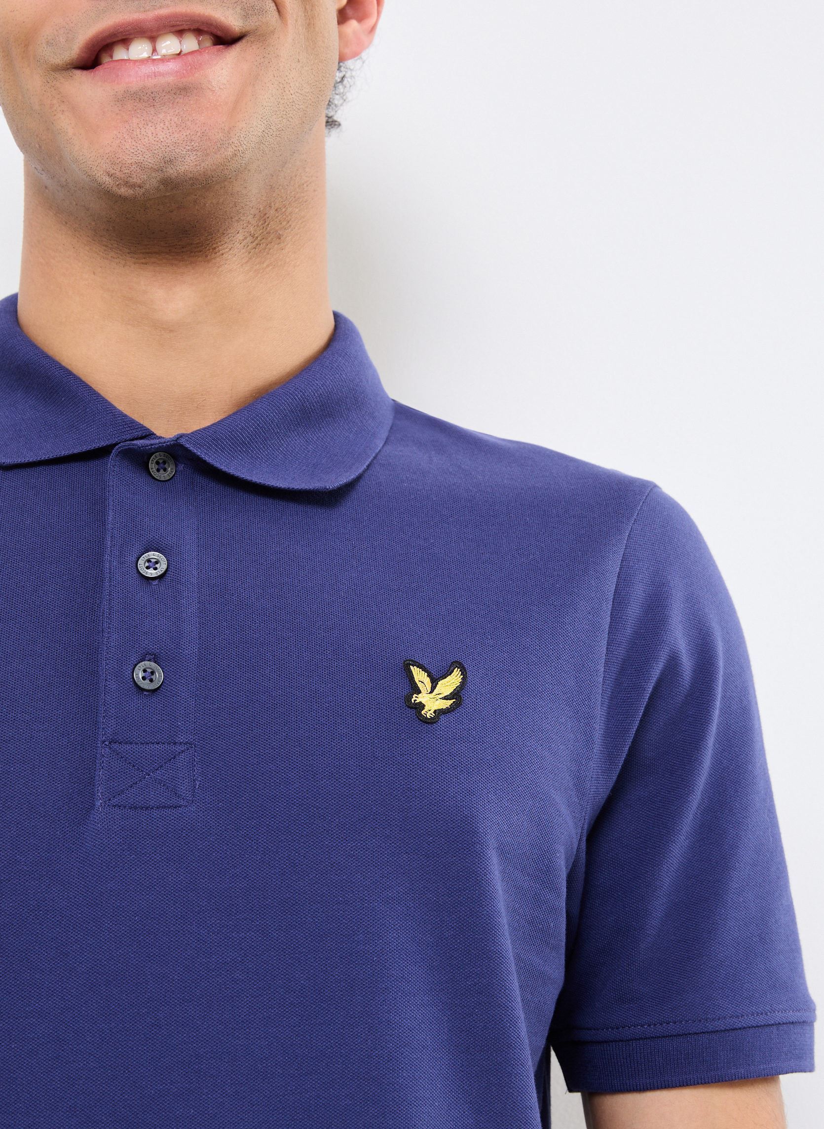 Polos Plain Polo Shirt homme bleu Lyle & Scott Polos Plain Polo Shirt homme bleu DEEP INDIGO