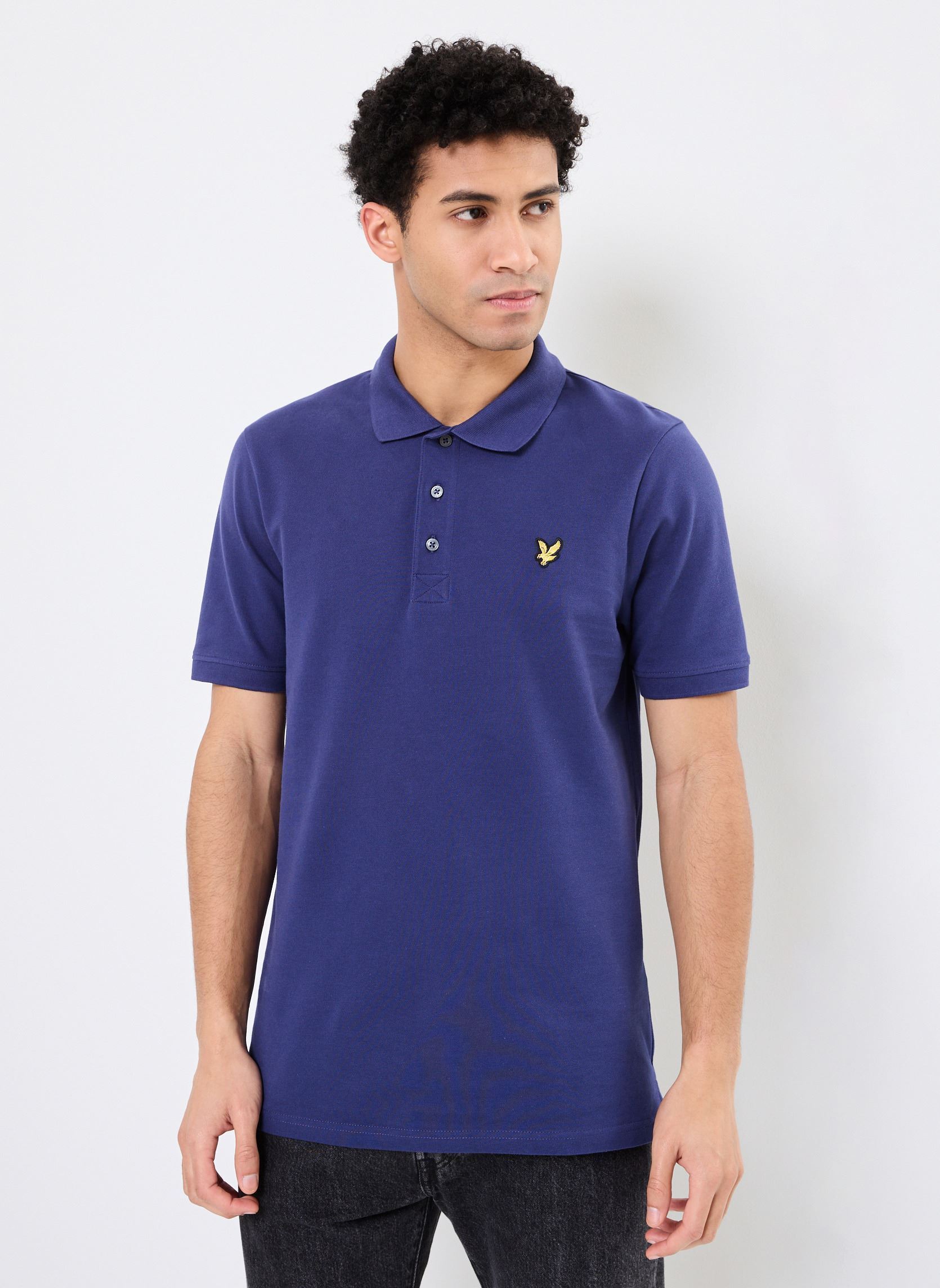 Polos Plain Polo Shirt homme bleu Lyle & Scott Polos Plain Polo Shirt homme bleu DEEP INDIGO