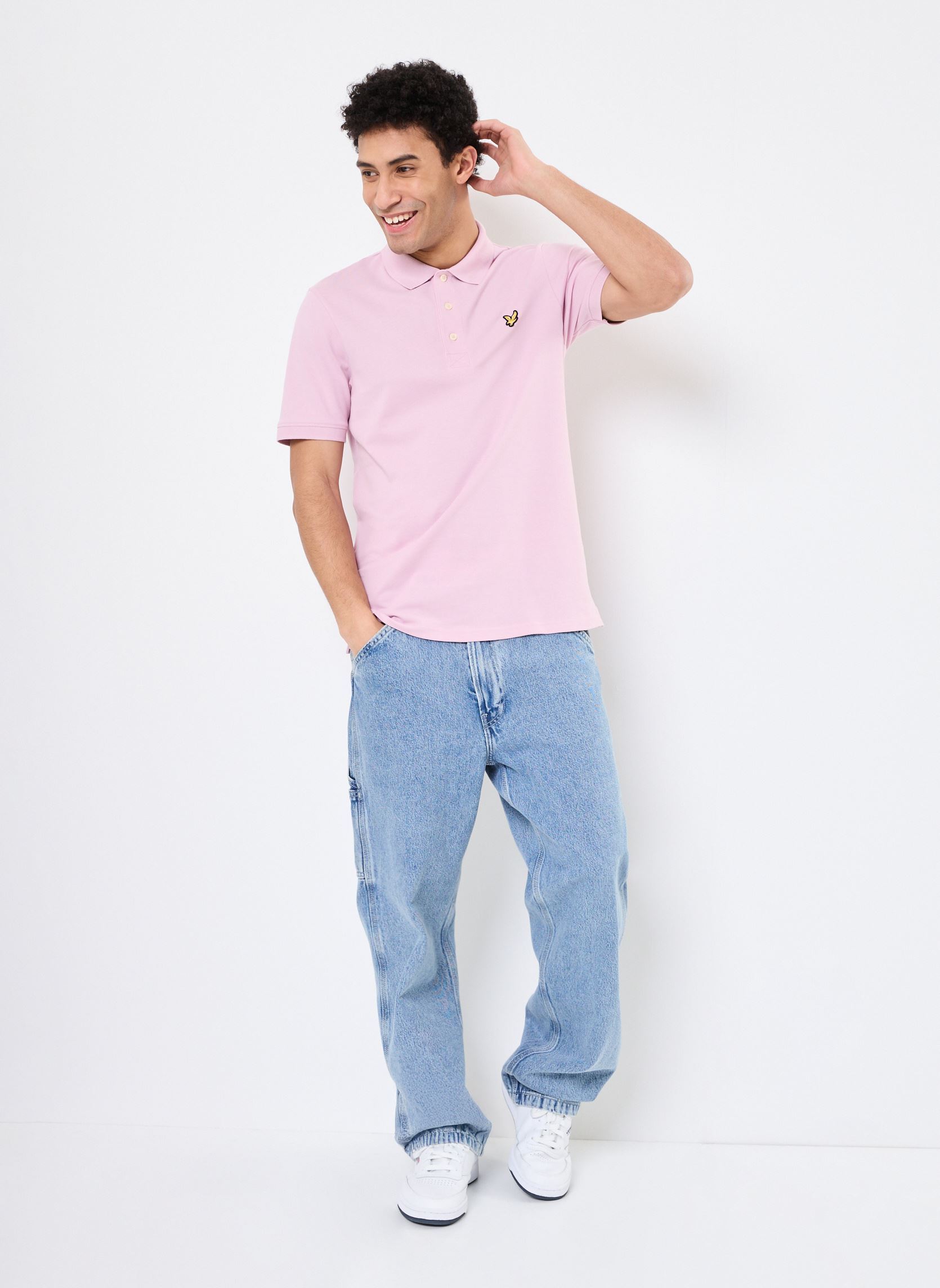 Polos Plain Polo Shirt homme rose Lyle & Scott Polos Plain Polo Shirt homme rose PINK LIGHT