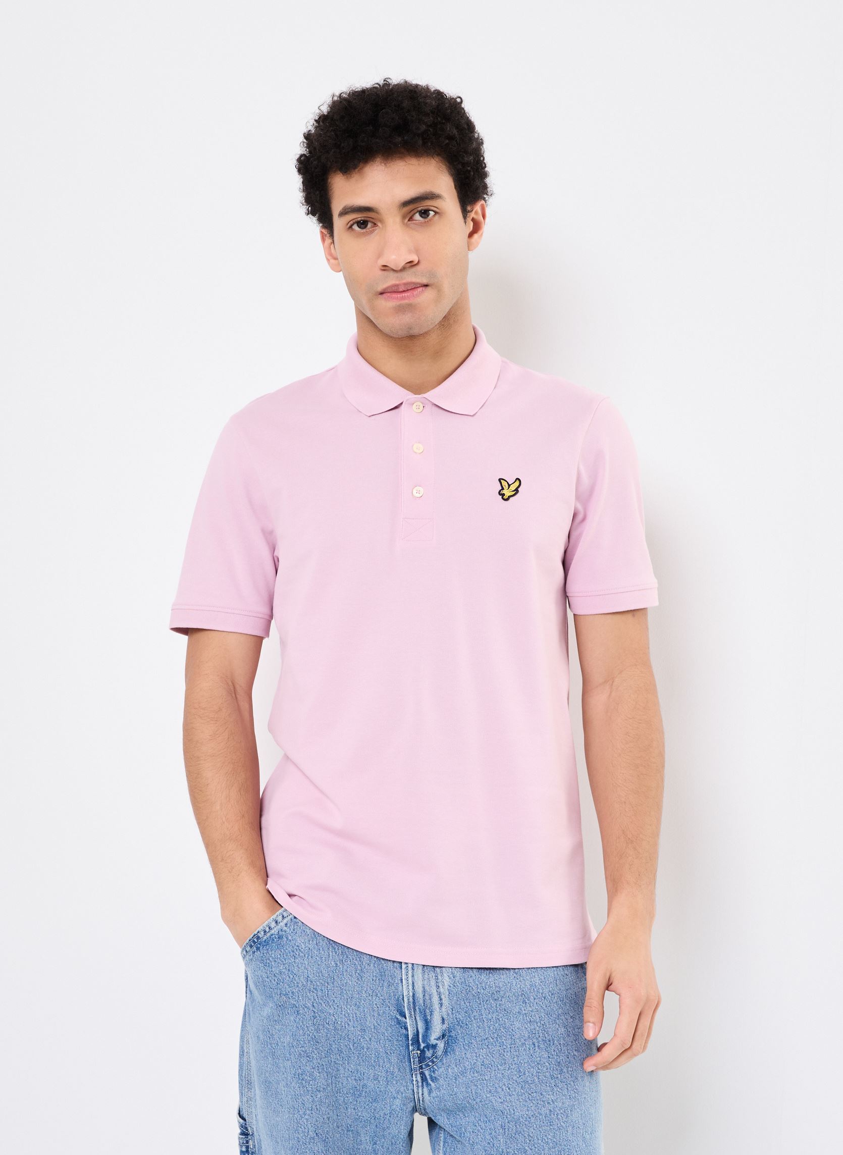 Polos Plain Polo Shirt homme rose Lyle & Scott Polos Plain Polo Shirt homme rose PINK LIGHT