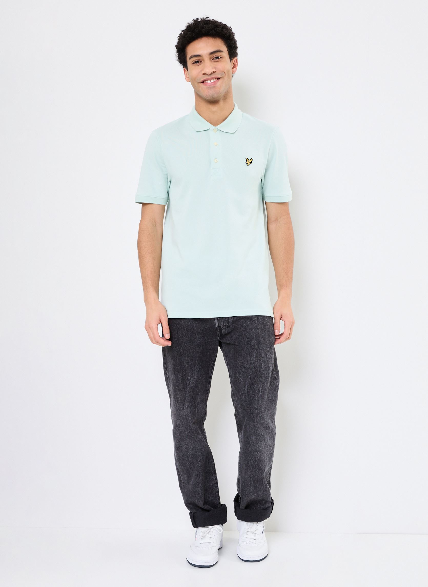 Polos Plain Polo Shirt homme vert Lyle & Scott Polos Plain Polo Shirt homme vert AMBIENT GREEN