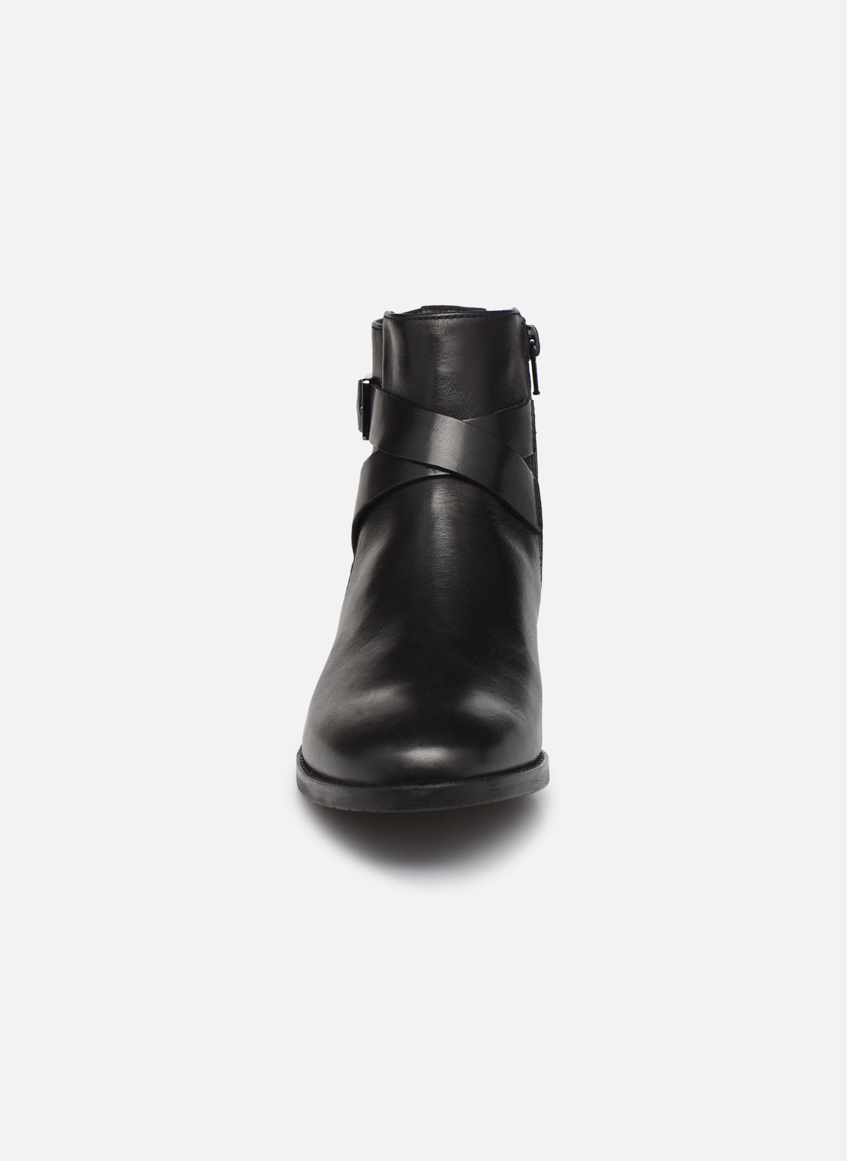 Niedrige Ankle Boots Hamble Buckle damen schwarz Clarks Niedrige Ankle Boots Hamble Buckle damen schwarz BLACK LEATHER