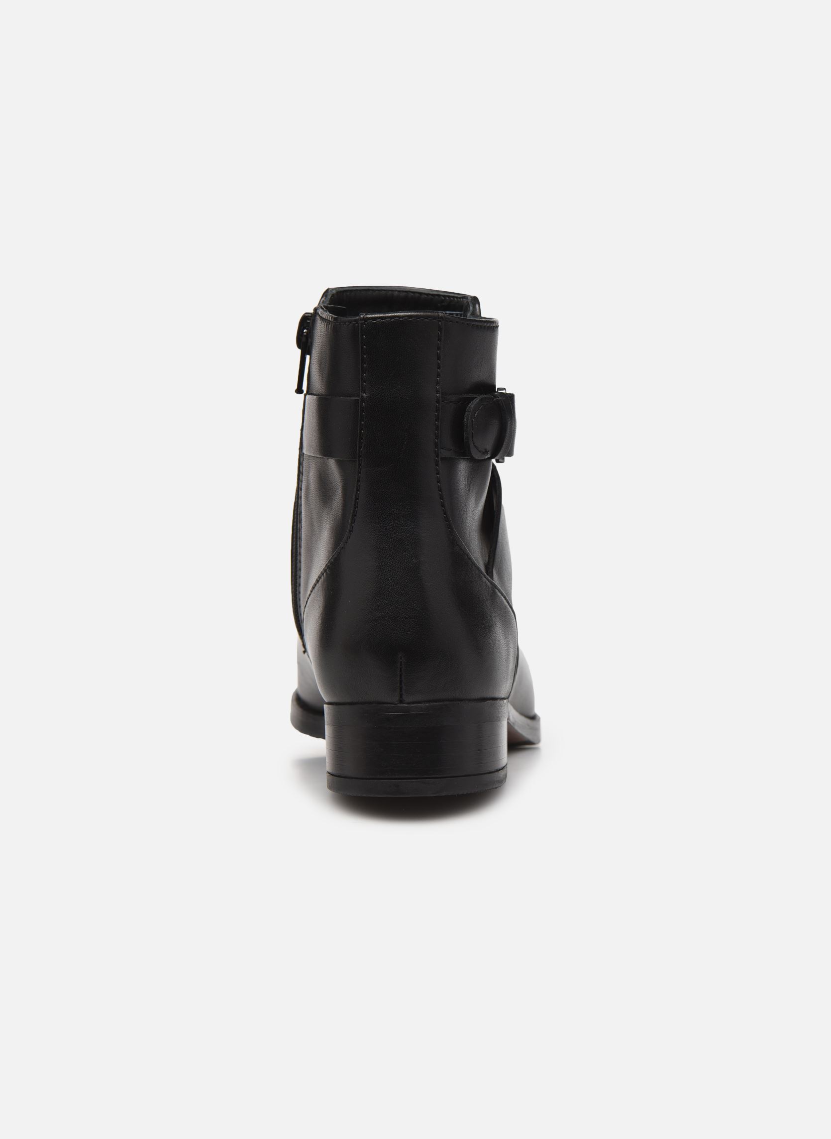 Niedrige Ankle Boots Hamble Buckle damen schwarz Clarks Niedrige Ankle Boots Hamble Buckle damen schwarz BLACK LEATHER