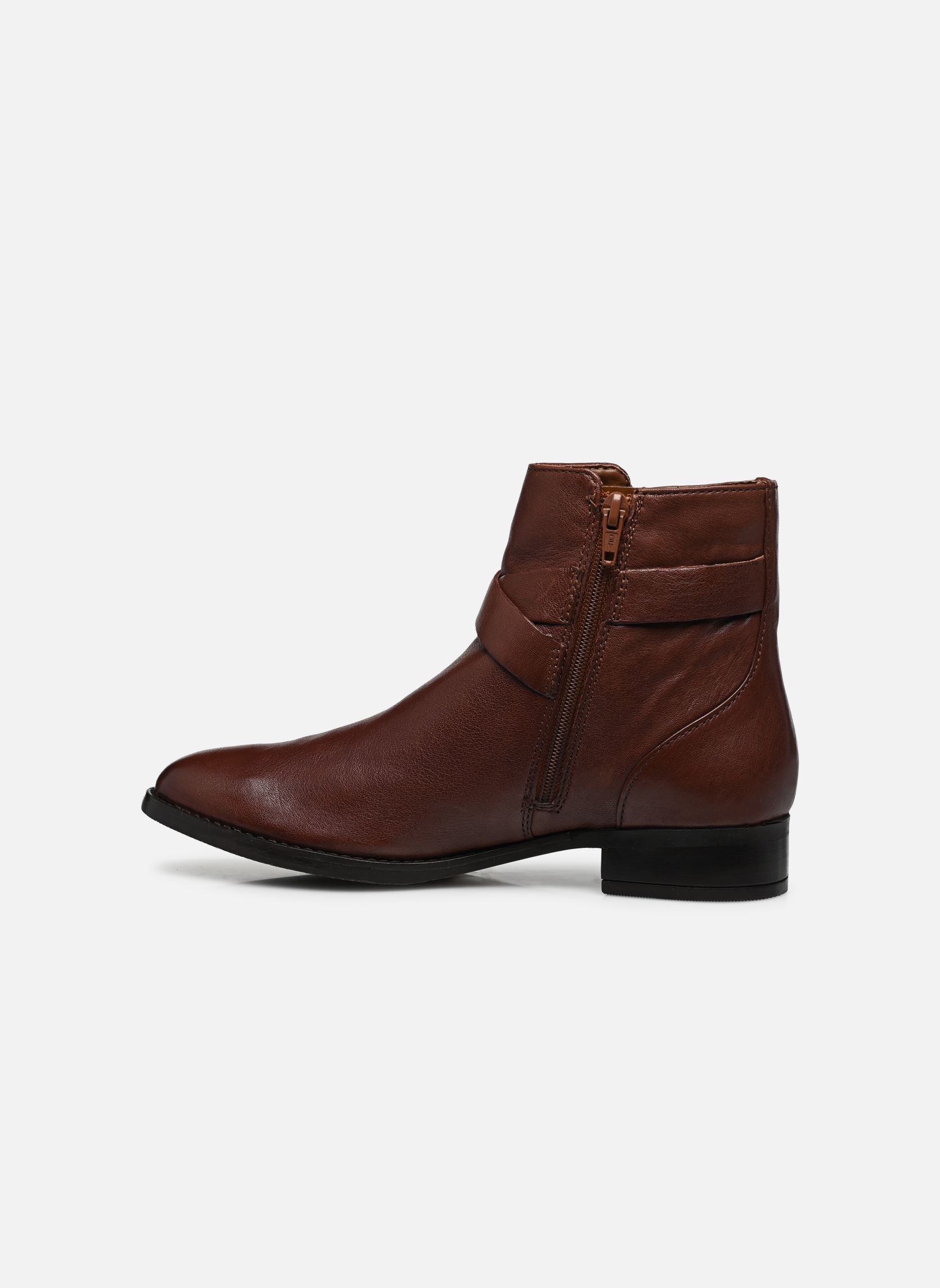 Botines bajos Hamble Buckle mujer marrón Clarks Botines bajos Hamble Buckle mujer marrón BRITISH TAN LEA