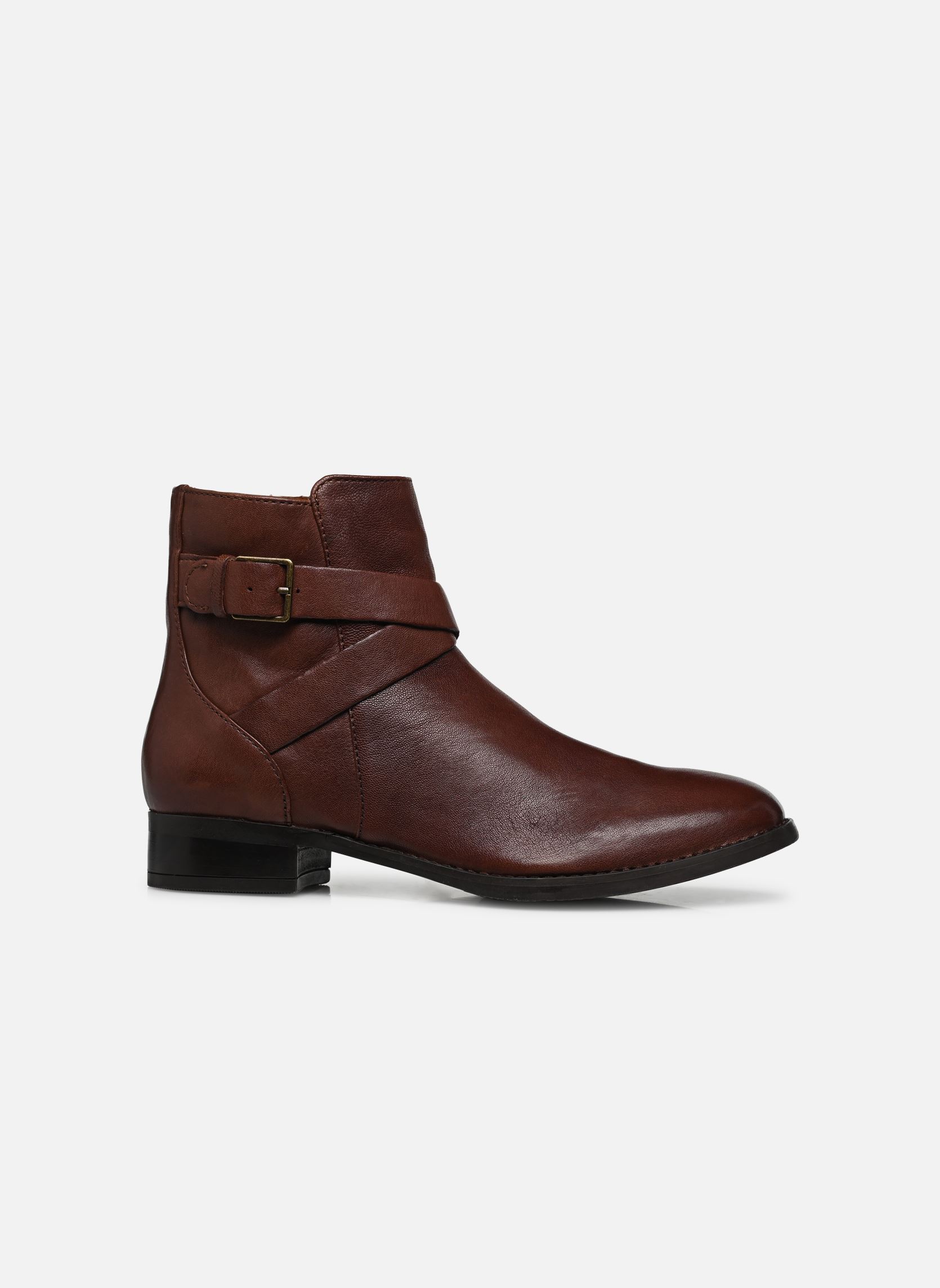 Botines bajos Hamble Buckle mujer marrón Clarks Botines bajos Hamble Buckle mujer marrón BRITISH TAN LEA