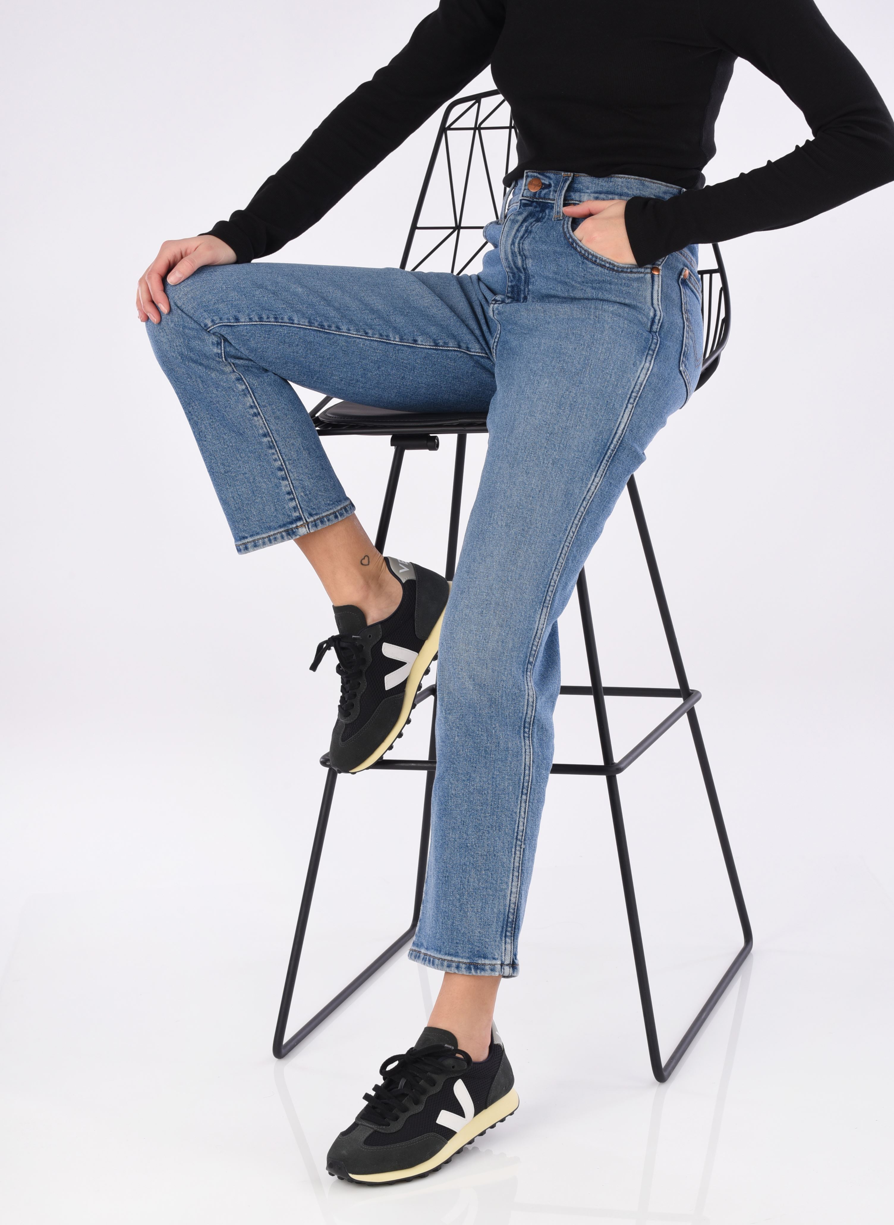 Baskets basses Rio Branco W femme bleu Veja Baskets basses Rio Branco W femme bleu Black_White_Oxford-Grey