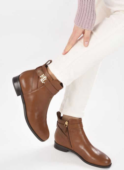 Lauren Ralph Lauren BONNE (Bruin) - Boots en enkellaarsjes chez Sarenza  (476725) ralph lauren enkellaarzen