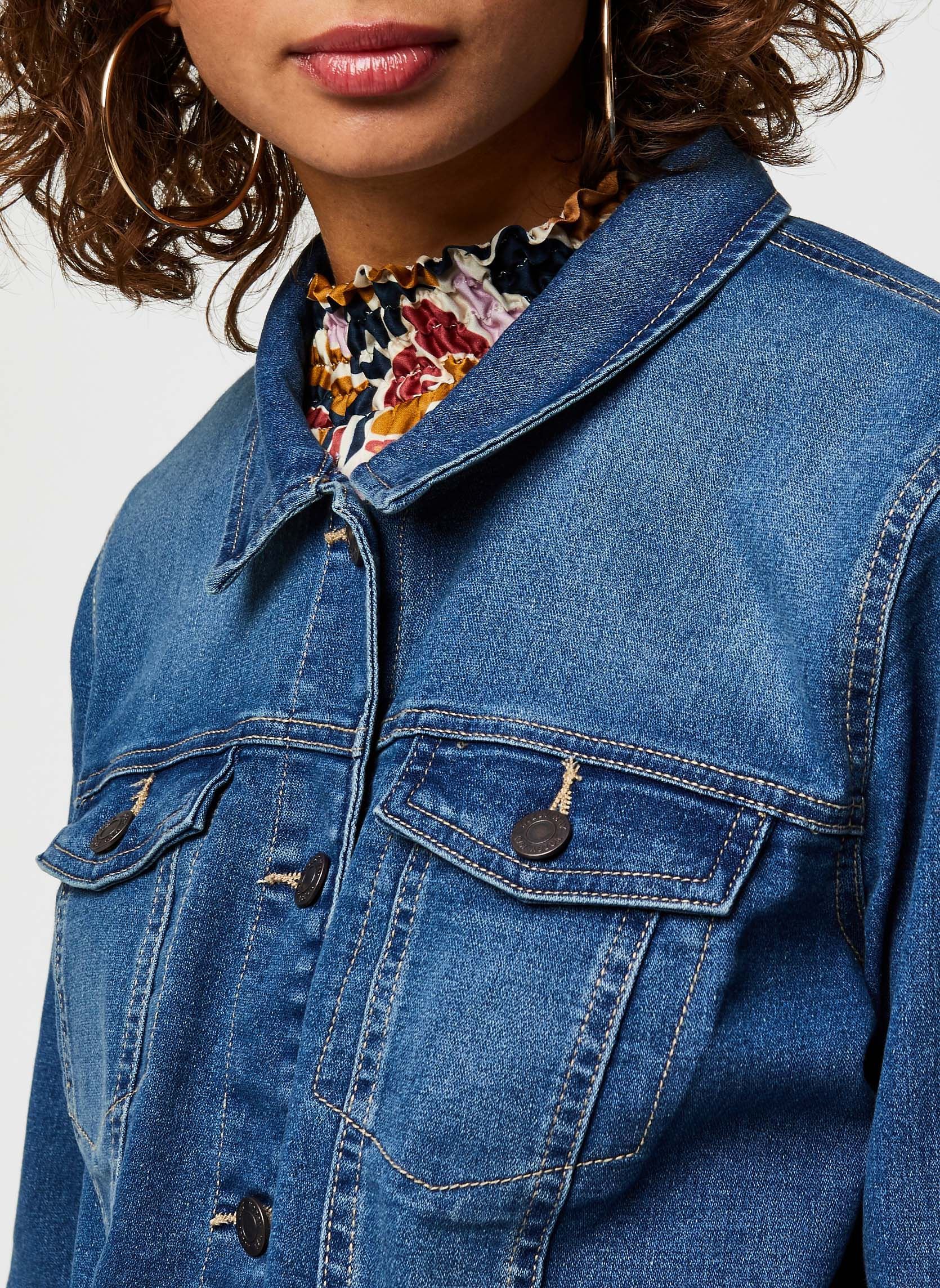 Vestes Nmdebra L/S Denim Jacket femme bleu Noisy May Vestes Nmdebra L/S Denim Jacket femme bleu Medium Blue Denim