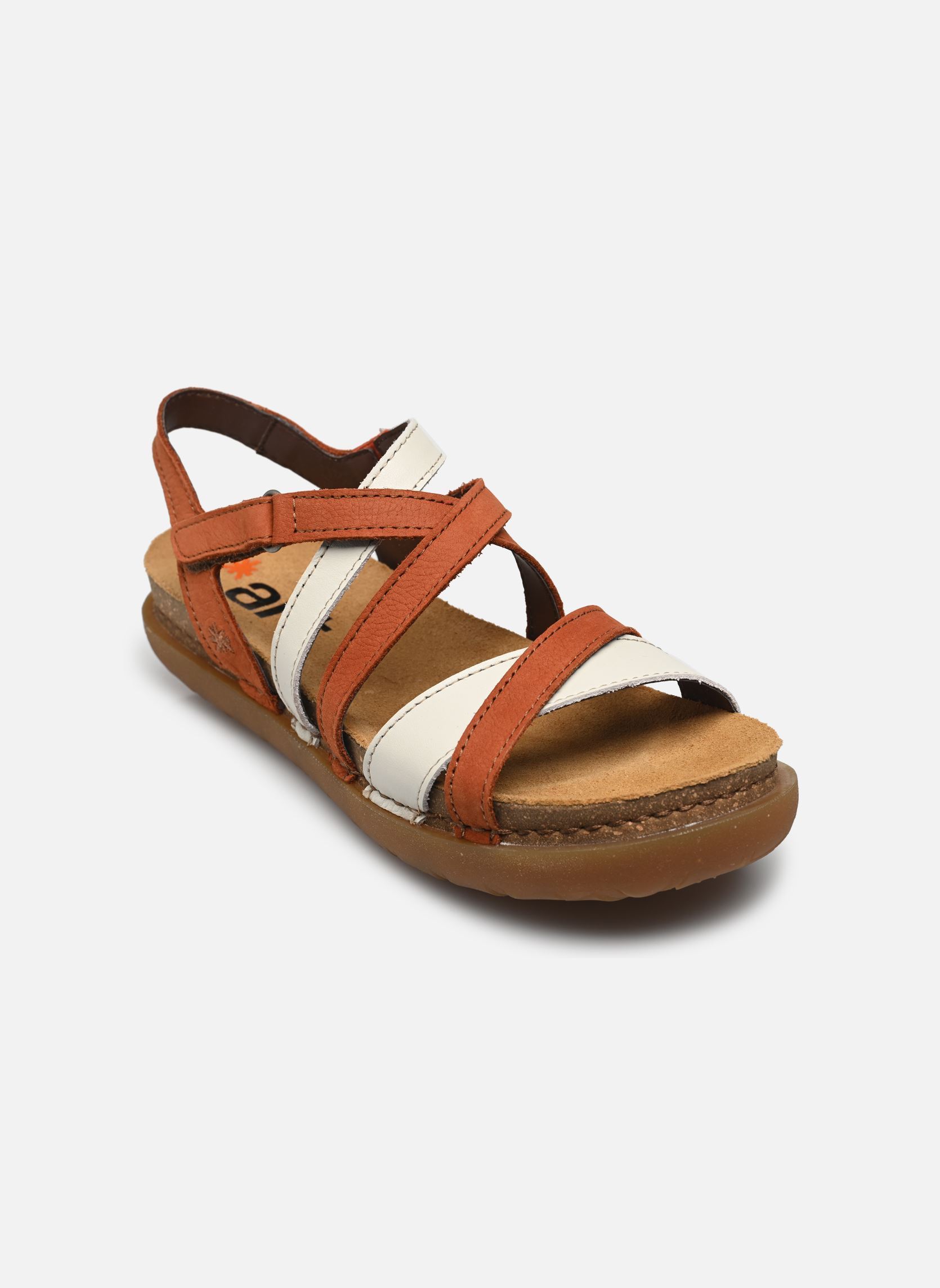 Sandales compensées et plateformes RHODES 1714 femme multicolore Art Sandales compensées et plateformes RHODES 1714 femme multicolore D.Orange-Cream