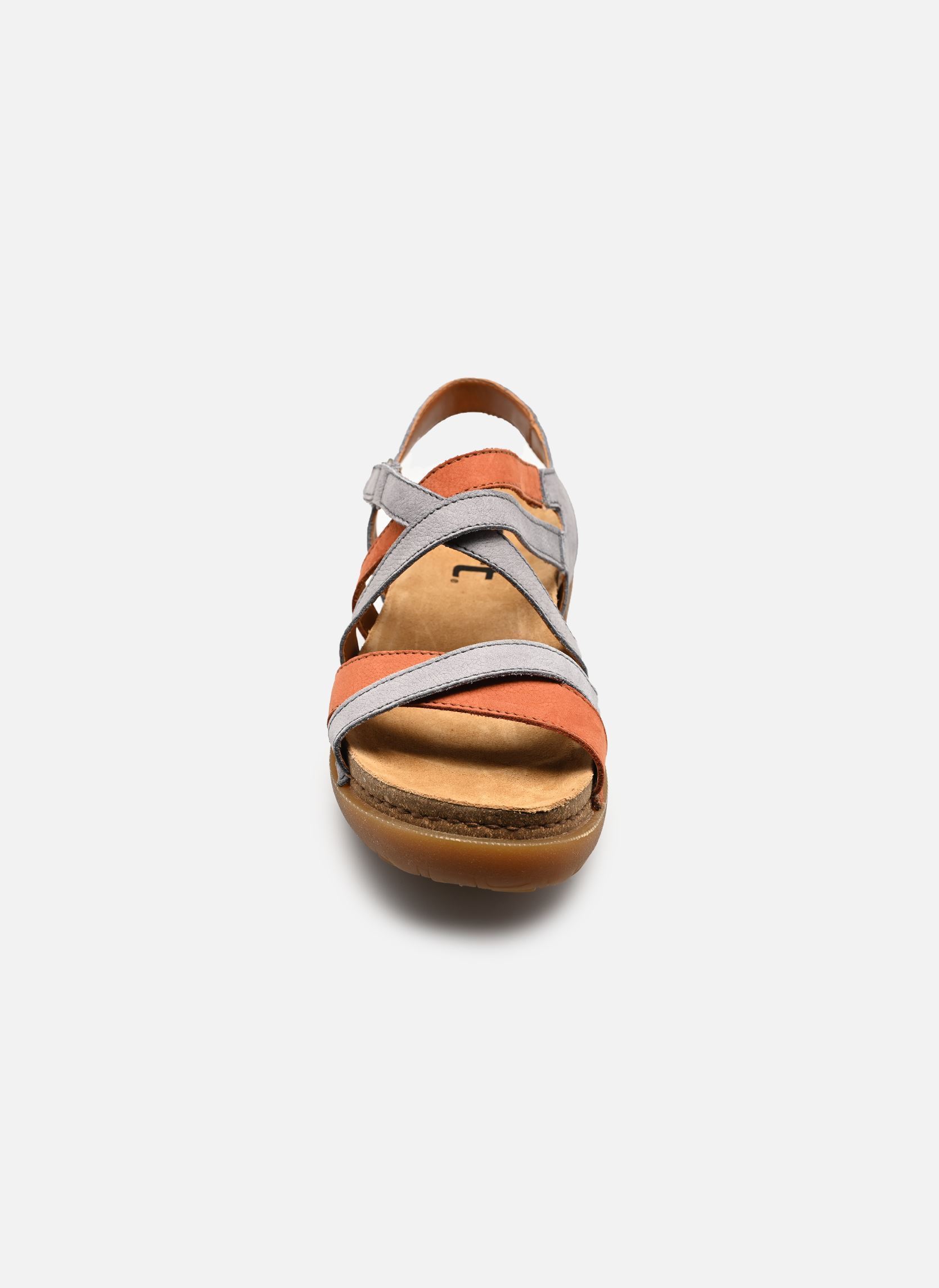 Sandales compensées et plateformes RHODES 1714 femme multicolore Art Sandales compensées et plateformes RHODES 1714 femme multicolore DENIM-DARK ORANGE