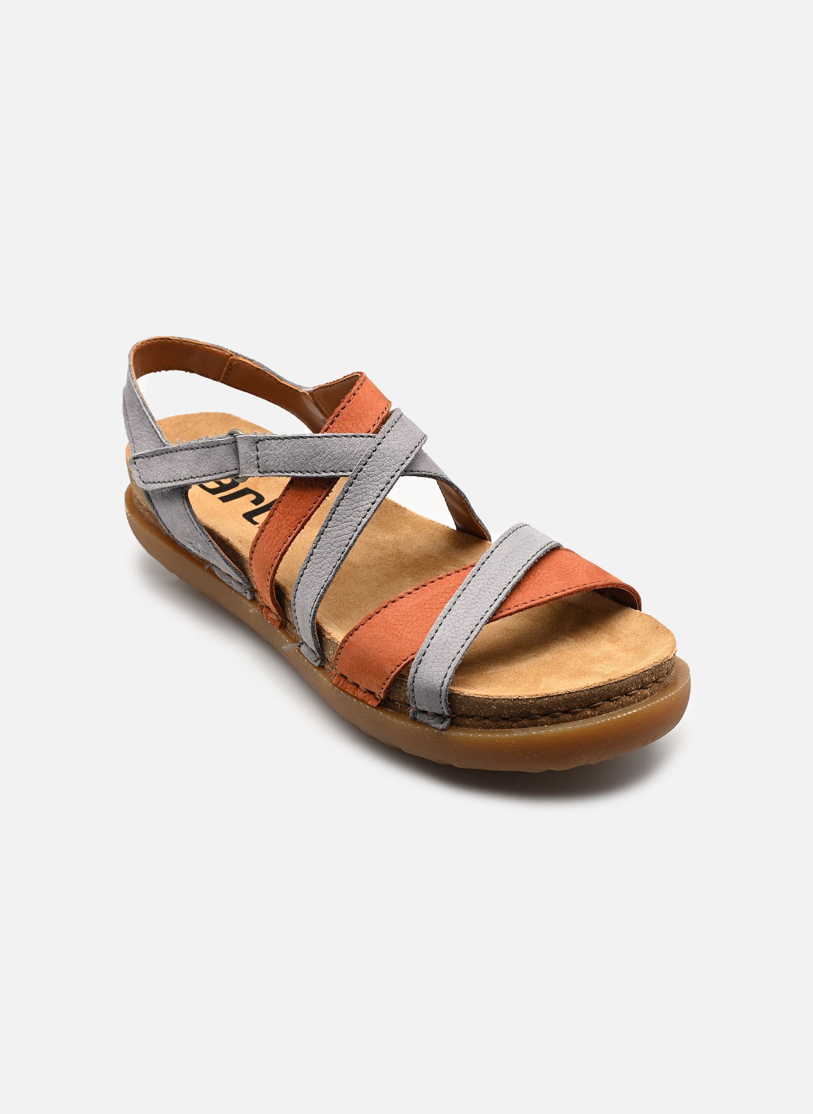 Sandales compensées et plateformes RHODES 1714 femme multicolore Art Sandales compensées et plateformes RHODES 1714 femme multicolore DENIM-DARK ORANGE