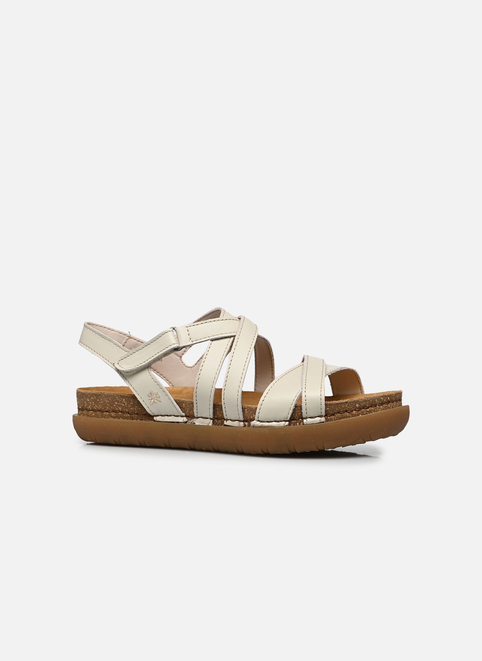 Sandalen met sleehak en plateau RHODES 1714 dames wit Art Sandalen met sleehak en plateau RHODES 1714 dames wit Cream