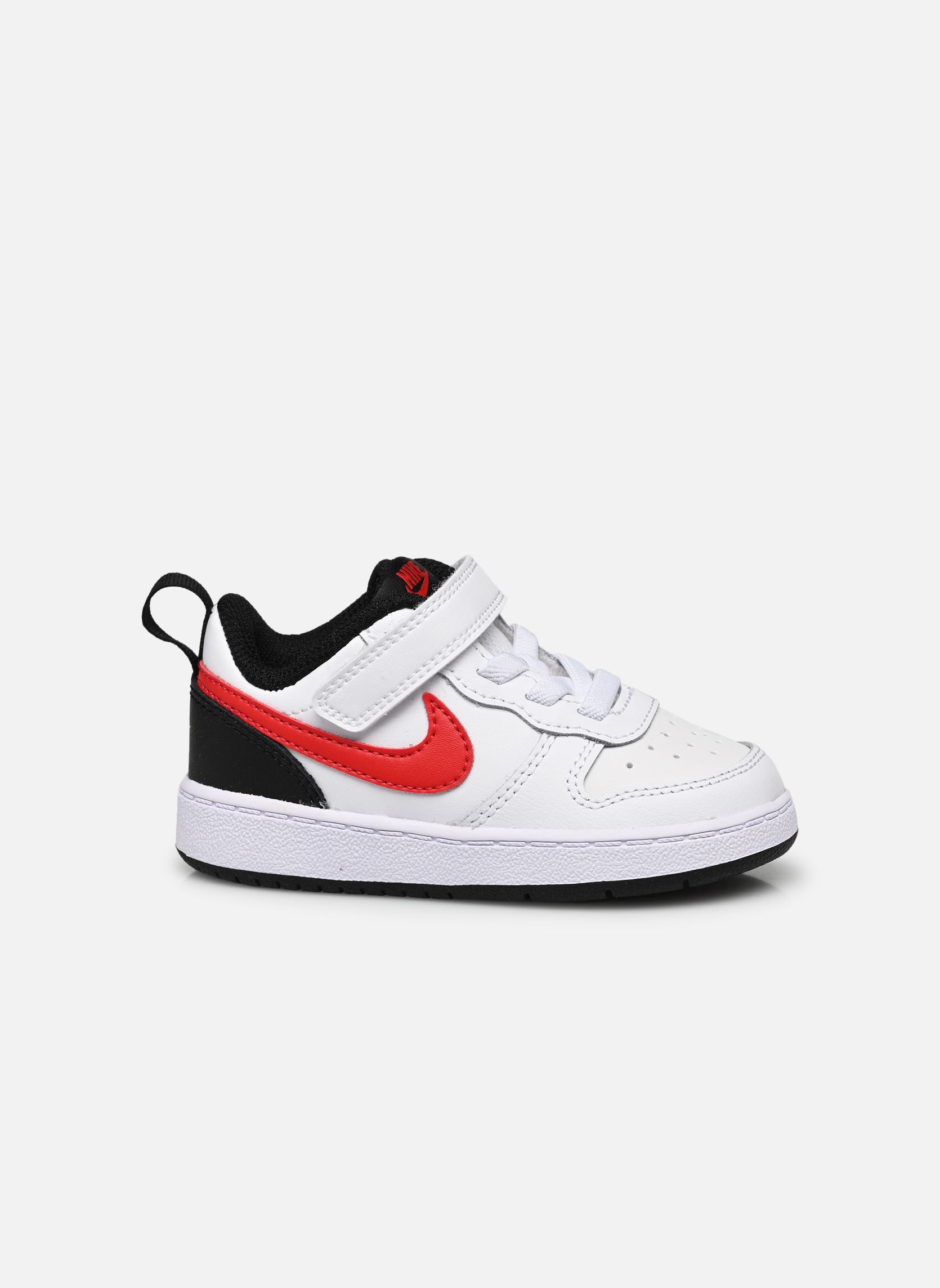 Niedrige Sneaker Nike Court Borough Low 2 (Tdv) weiß Nike Niedrige Sneaker Nike Court Borough Low 2 (Tdv) weiß WHITE/UNIVERSITY RED-BLACK