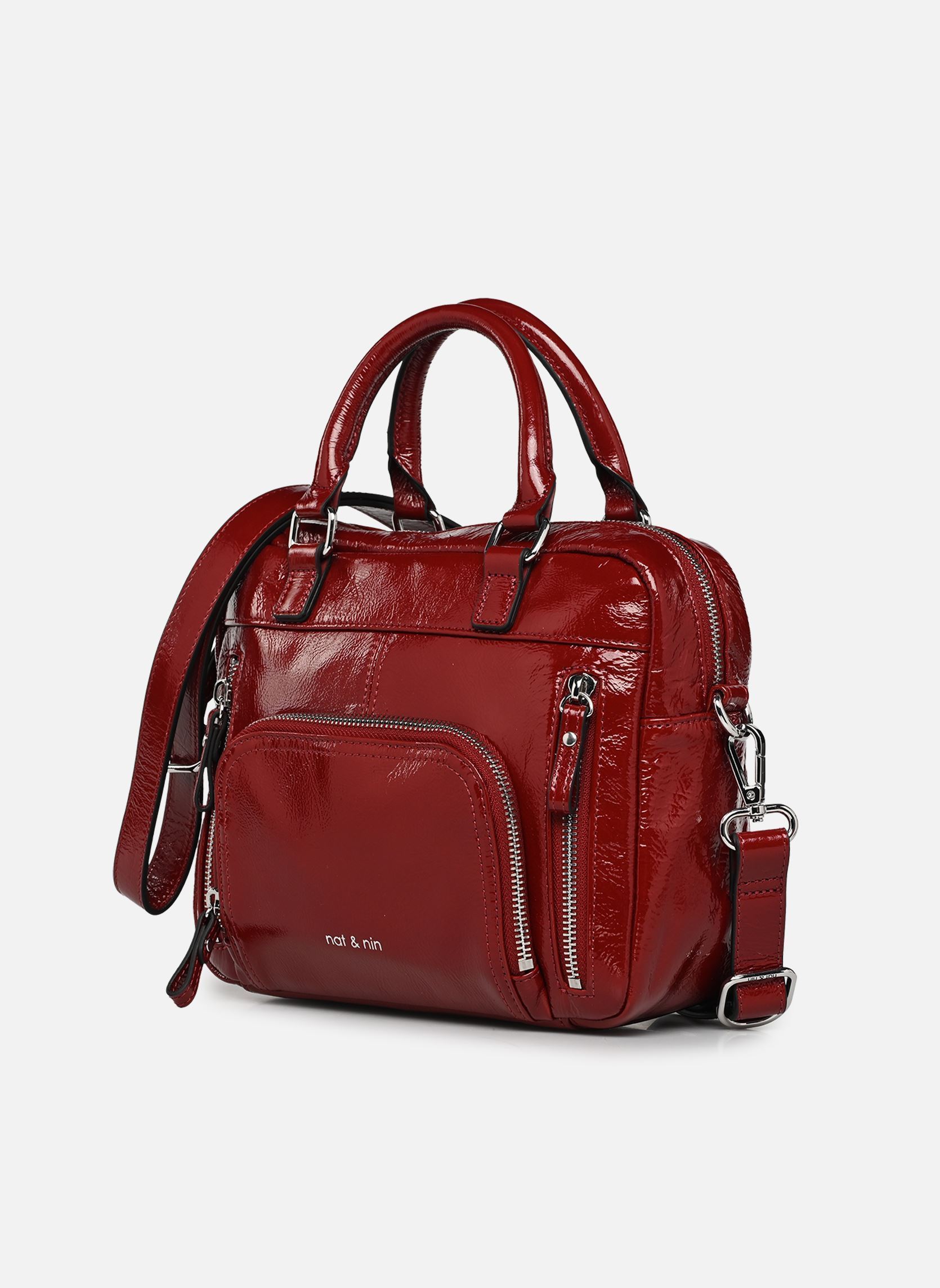 Sacs bandoulière Mini Macy femme rouge Nat & Nin Sacs bandoulière Mini Macy femme rouge ROUGE GLACÉ