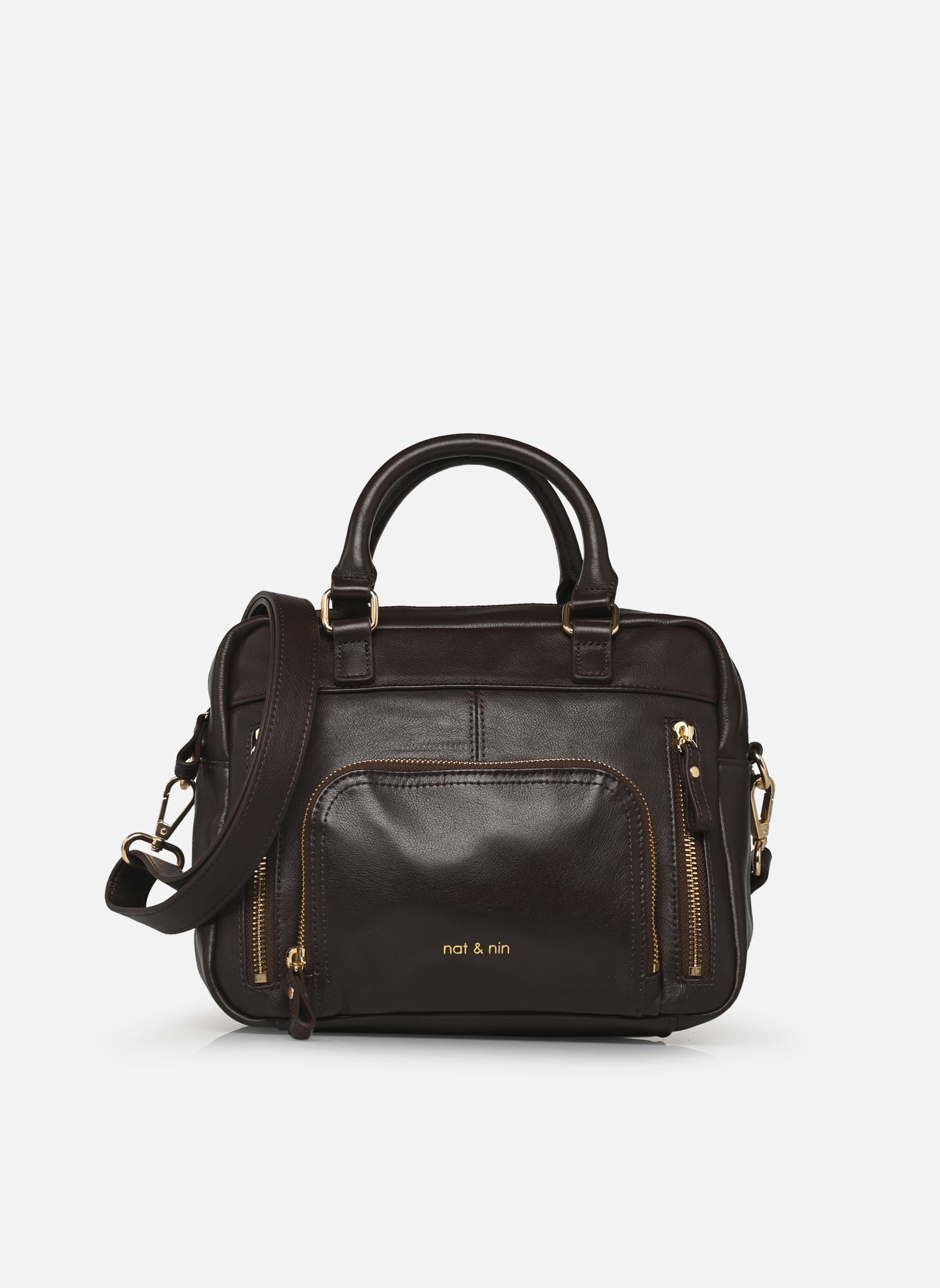 Umhängetaschen Mini Macy damen braun Nat & Nin Umhängetaschen Mini Macy damen braun EBÈNE LISSE