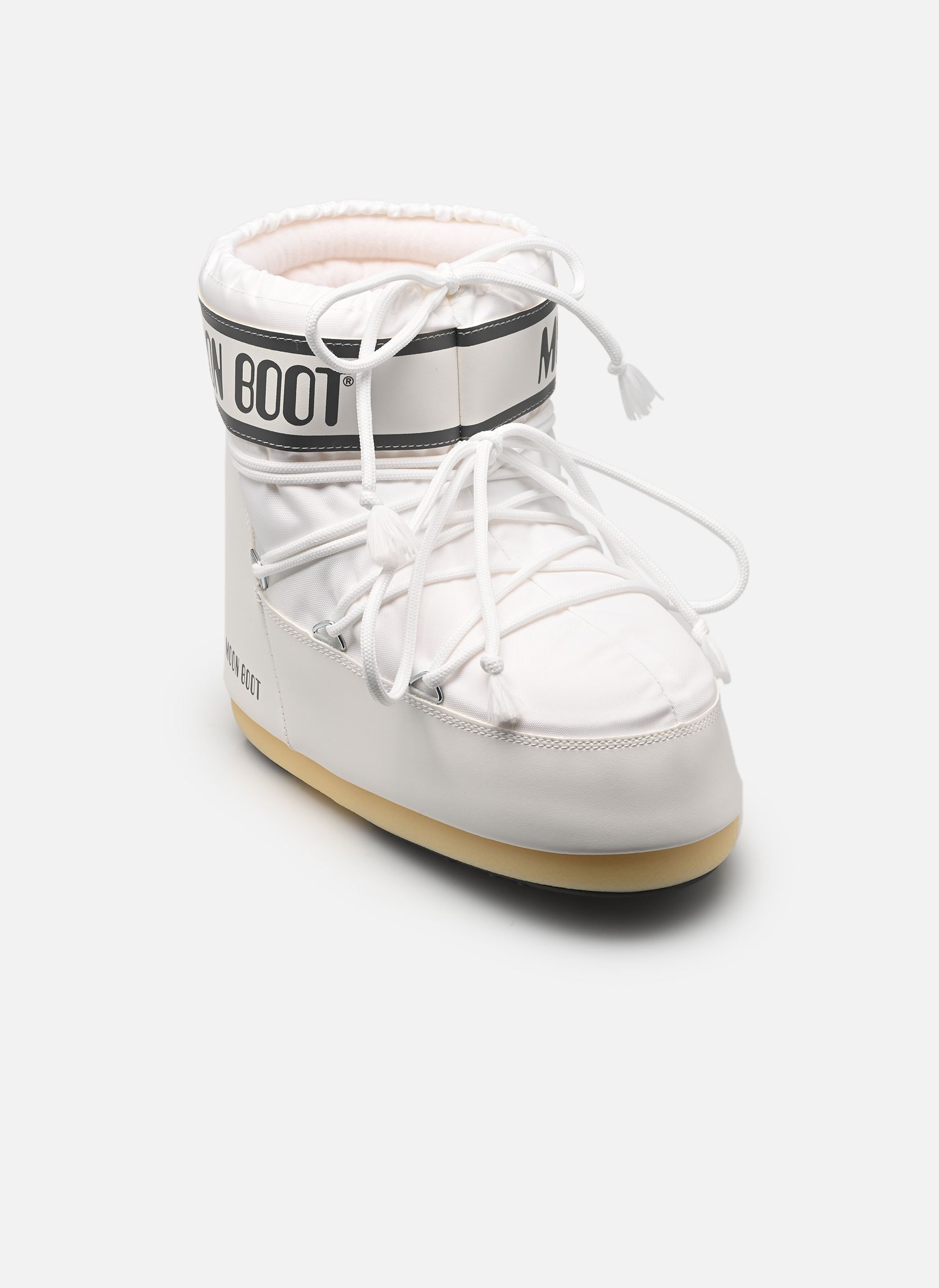Snowboots MB ICON LOW NYLON dames wit Moon Boot Snowboots MB ICON LOW NYLON dames wit A009 WHITE MONO