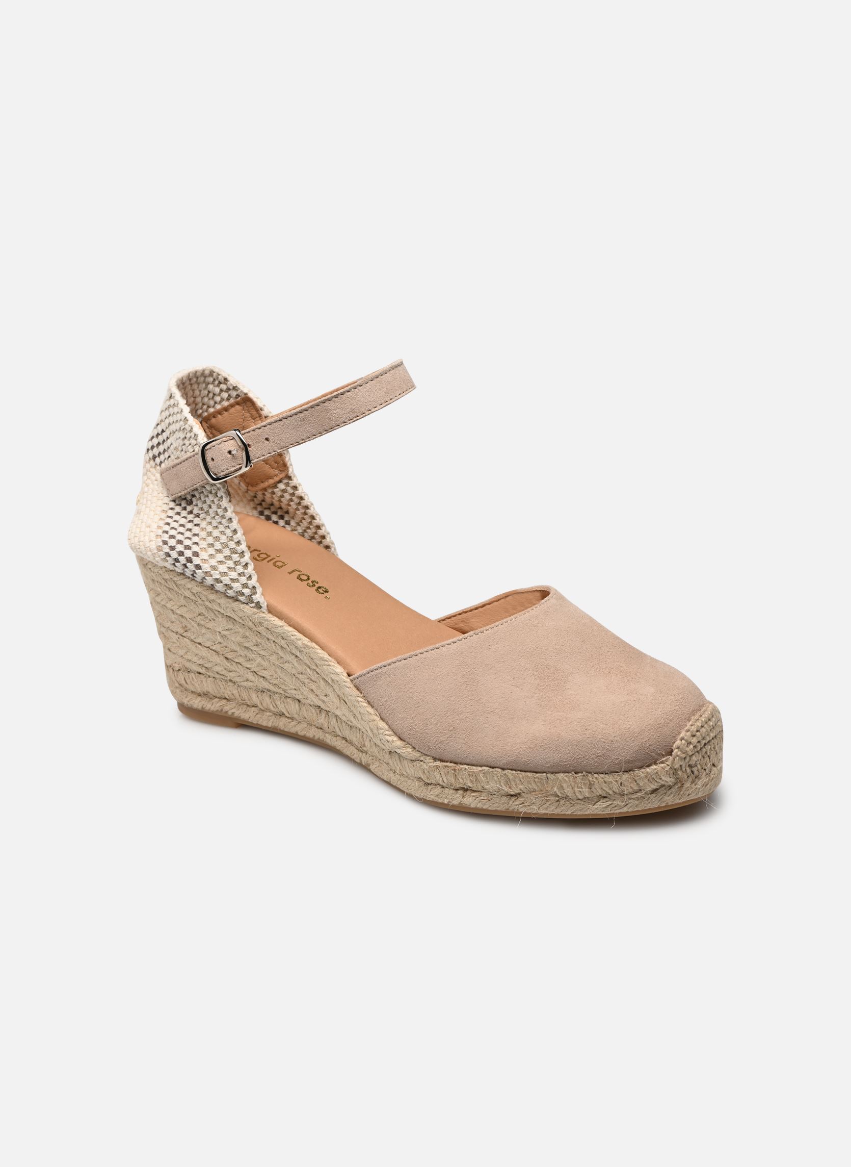 Espadrillas con zeppa e plateau Ibrine donna beige Georgia Rose Espadrillas con zeppa e plateau Ibrine donna beige Beige
