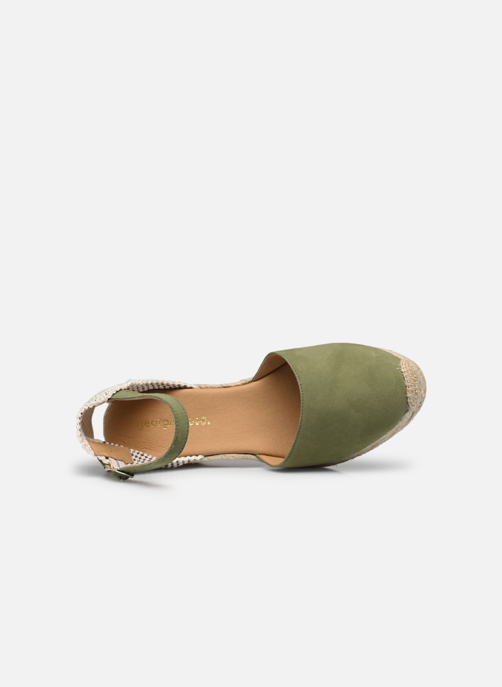 Espadrilles compensées et plateformes Ibrine femme vert Georgia Rose Espadrilles compensées et plateformes Ibrine femme vert KAKI