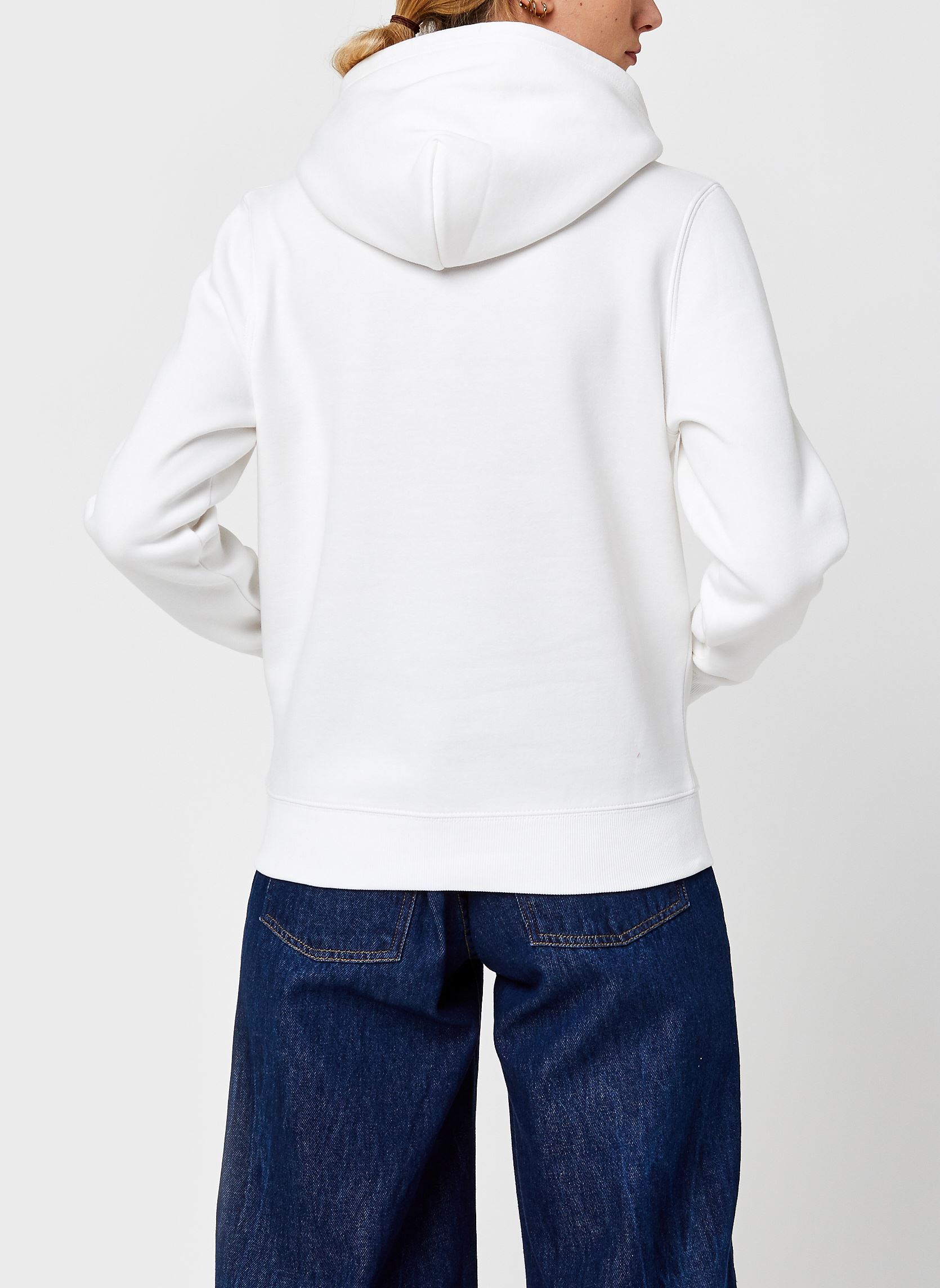 Kapuzenpullover Tjw Regular Fleece Hoodie damen weiß Tommy Jeans Kapuzenpullover Tjw Regular Fleece Hoodie damen weiß WHITE
