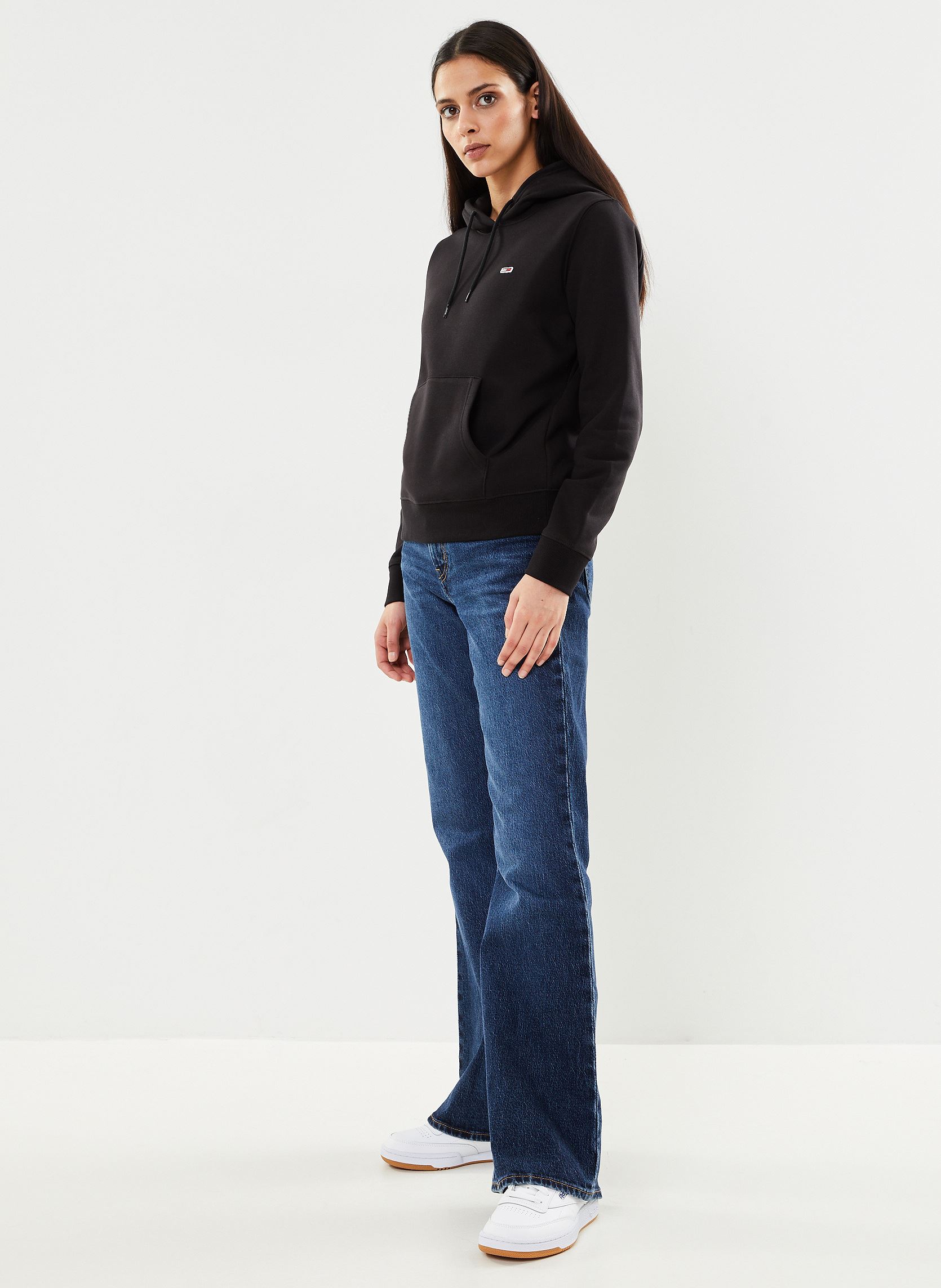 Sweats à capuche Tjw Regular Fleece Hoodie femme noir Tommy Jeans Sweats à capuche Tjw Regular Fleece Hoodie femme noir BLACK