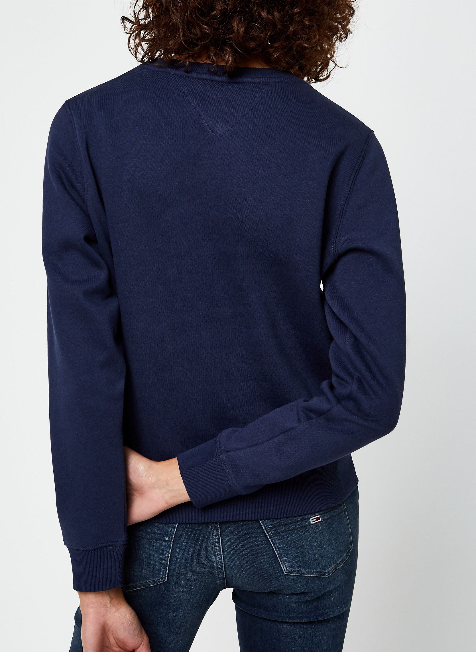 Felpe Tjw Regular Fleece C Neck donna blu Tommy Jeans Felpe Tjw Regular Fleece C Neck donna blu TWILIGHT NAVY