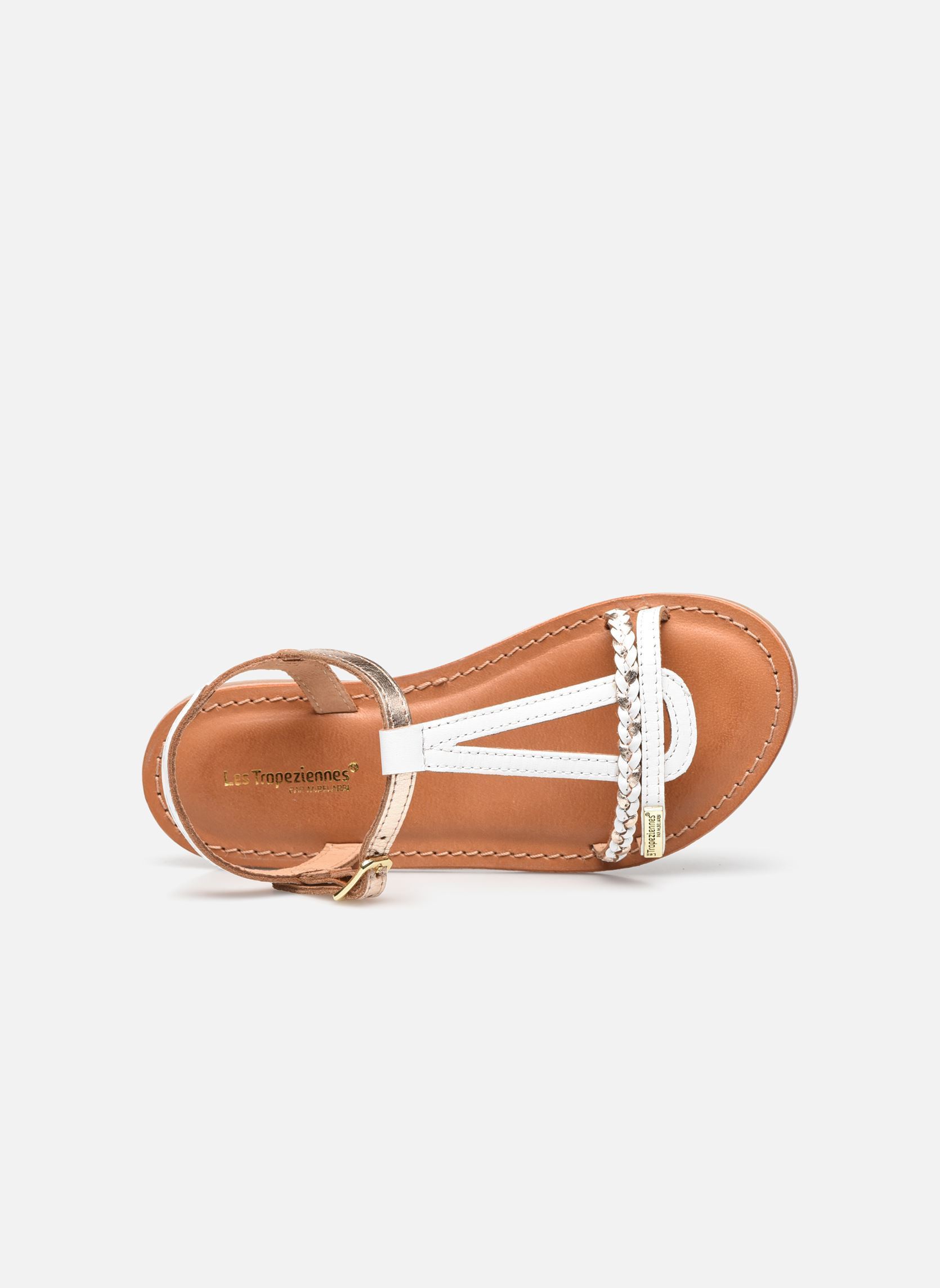 Sandales Badou fille blanc Les Tropéziennes par M Belarbi Sandales Badou fille blanc Blanc Or