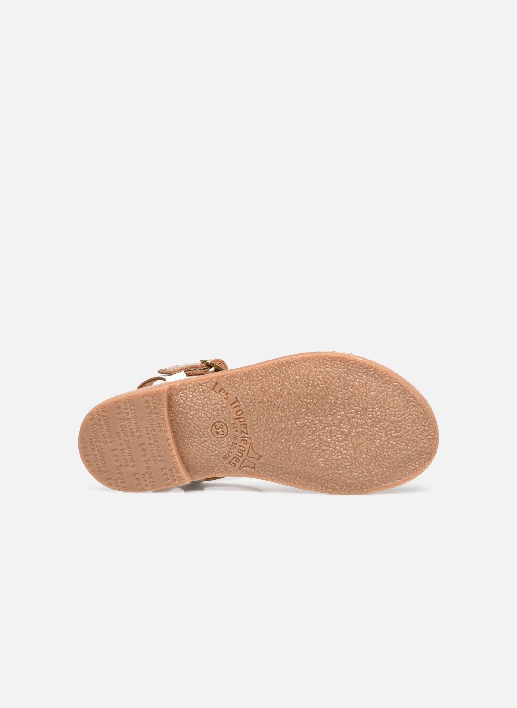 Sandales Badou fille blanc Les Tropéziennes par M Belarbi Sandales Badou fille blanc Blanc Or