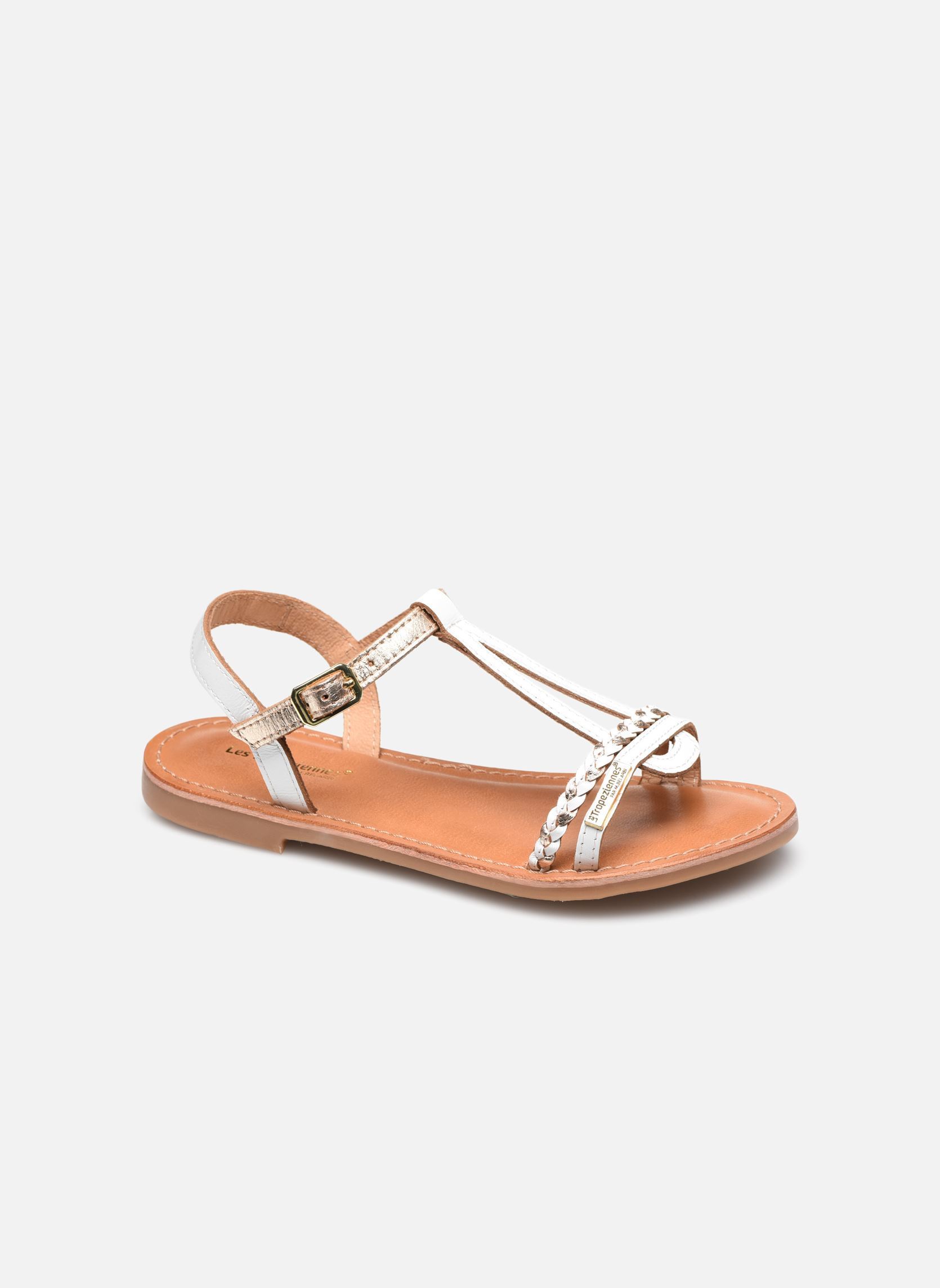 Sandales Badou fille blanc Les Tropéziennes par M Belarbi Sandales Badou fille blanc Blanc Or