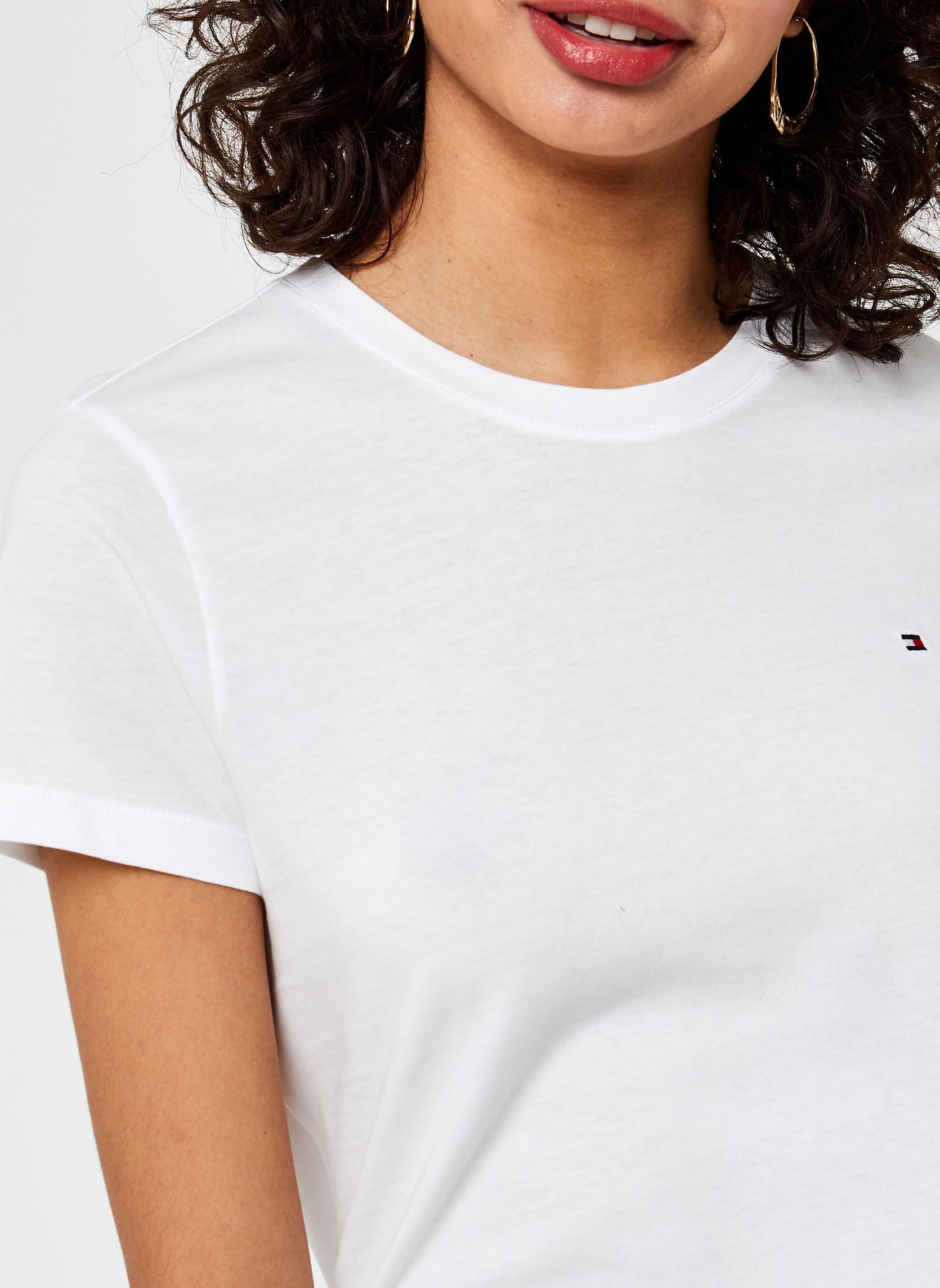 T-shirts Heritage Crew Neck Tee dames wit Tommy Hilfiger T-shirts Heritage Crew Neck Tee dames wit BLANC