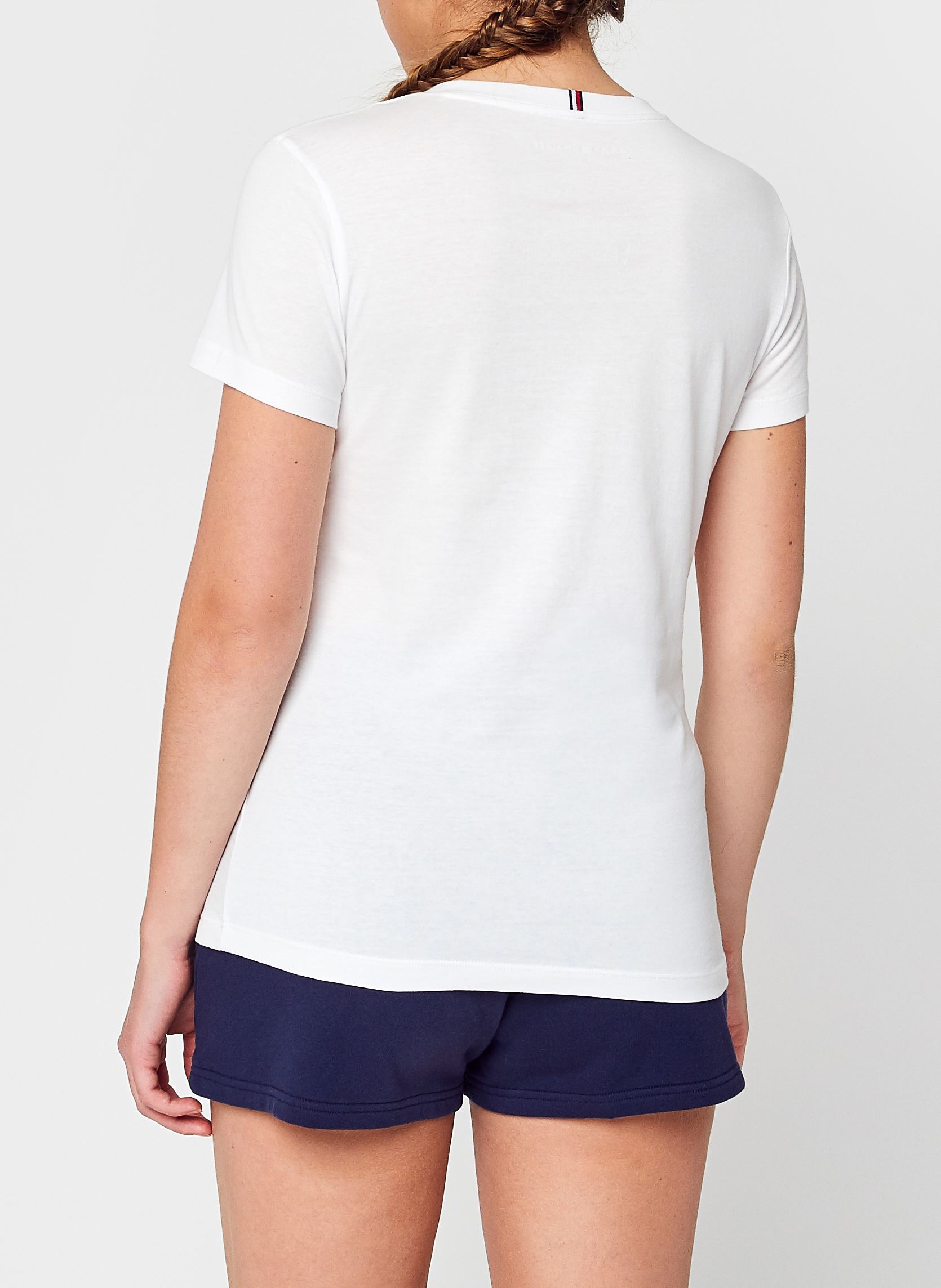 T-shirts Heritage V-Neck Tee dames wit Tommy Hilfiger T-shirts Heritage V-Neck Tee dames wit CLASSIC WHITE