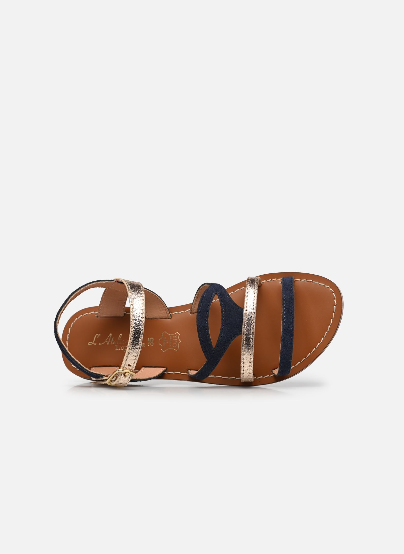 Sandales IL 101 fille bleu L'Atelier Tropézien Sandales IL 101 fille bleu SUEDE BLUE
