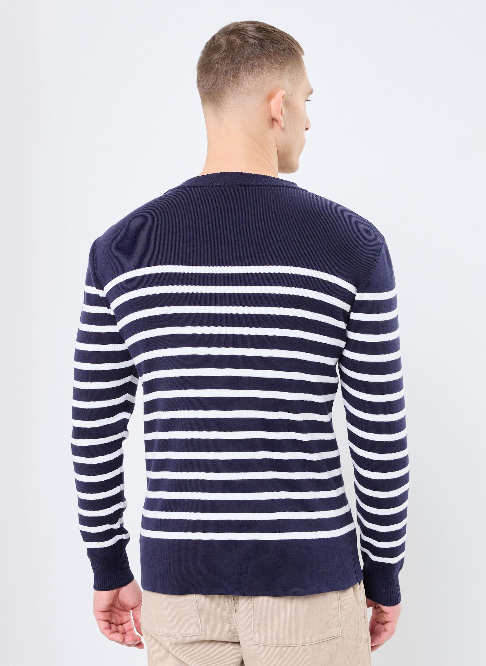 Truien Pull Marin heren blauw Armor Lux Truien Pull Marin heren blauw Navire Milk