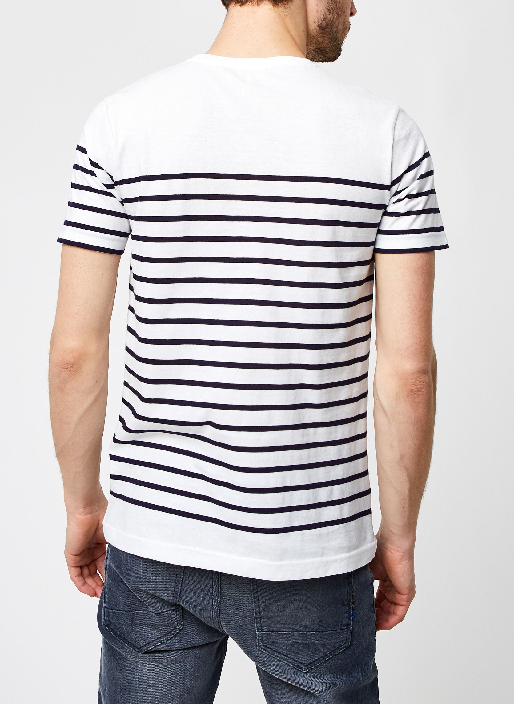 T-Shirts Marinière ''Etel'' Homme herren weiß Armor Lux T-Shirts Marinière ''Etel'' Homme herren weiß BlancNavire