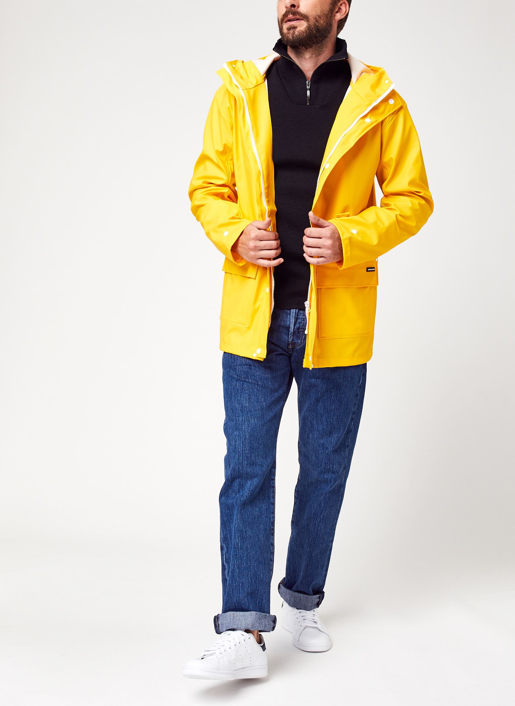 Vestes imperméables Ciré homme jaune Armor Lux Vestes imperméables Ciré homme jaune 007 Jaune