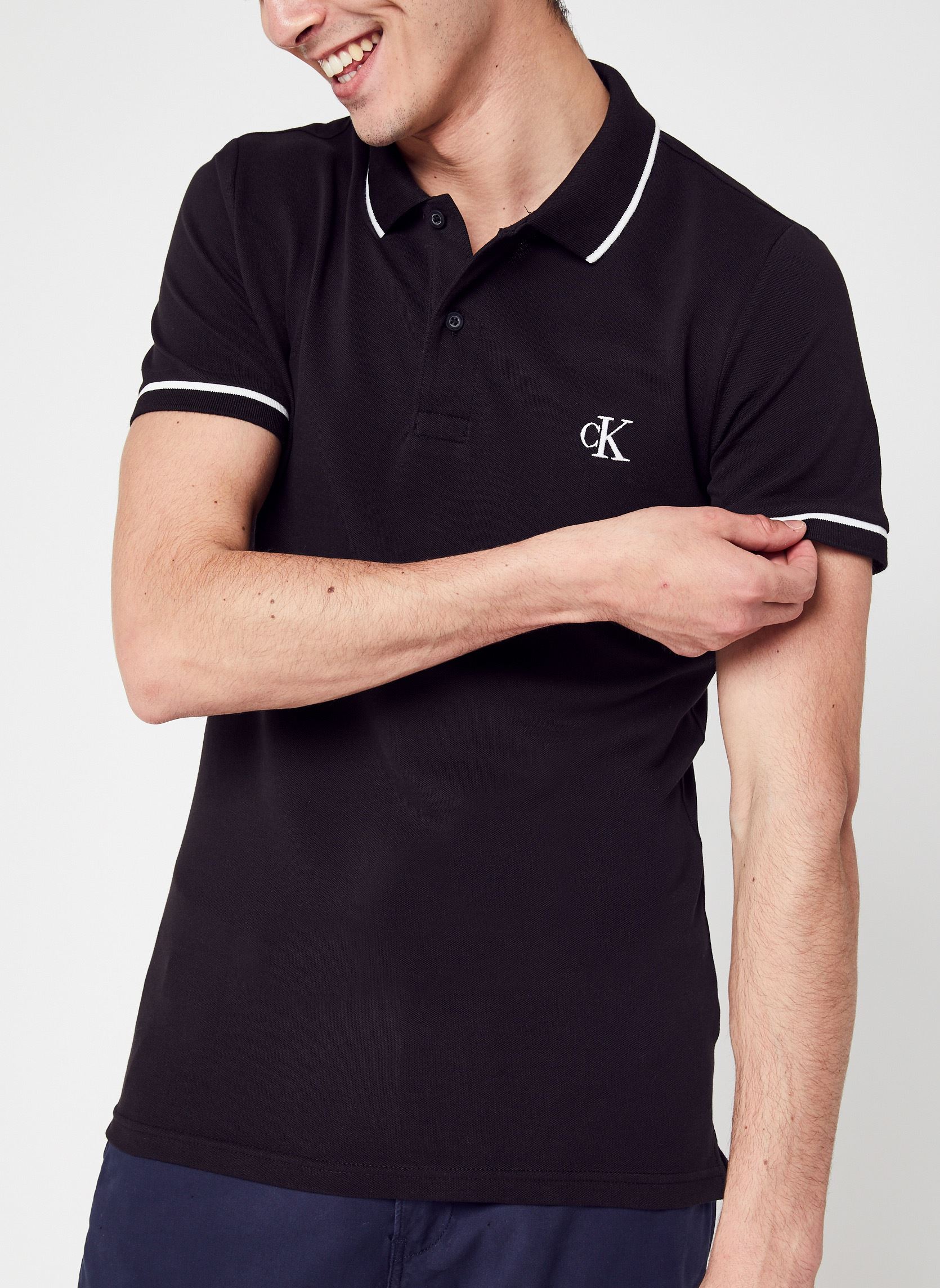 Polo Calvin Klein Jeans TIPPING SLIM POLO EU - vue 3