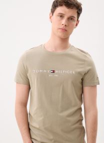 T-Shirts Tommy Logo Tee herren beige