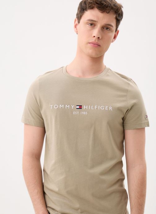 Tommy Hilfiger Tee-shirts Tommy Logo Tee homme beige
