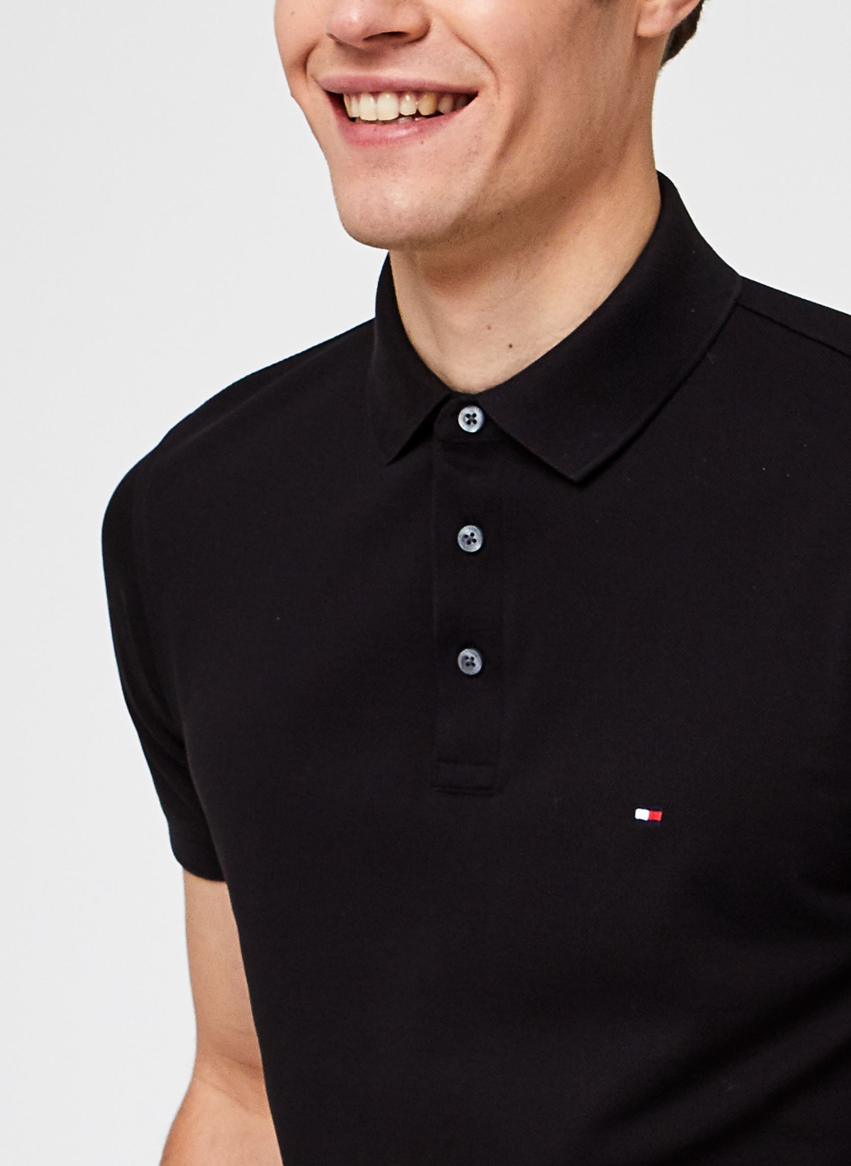 Poloshirts 1985 Slim Polo herren schwarz Tommy Hilfiger Poloshirts 1985 Slim Polo herren schwarz BLACK