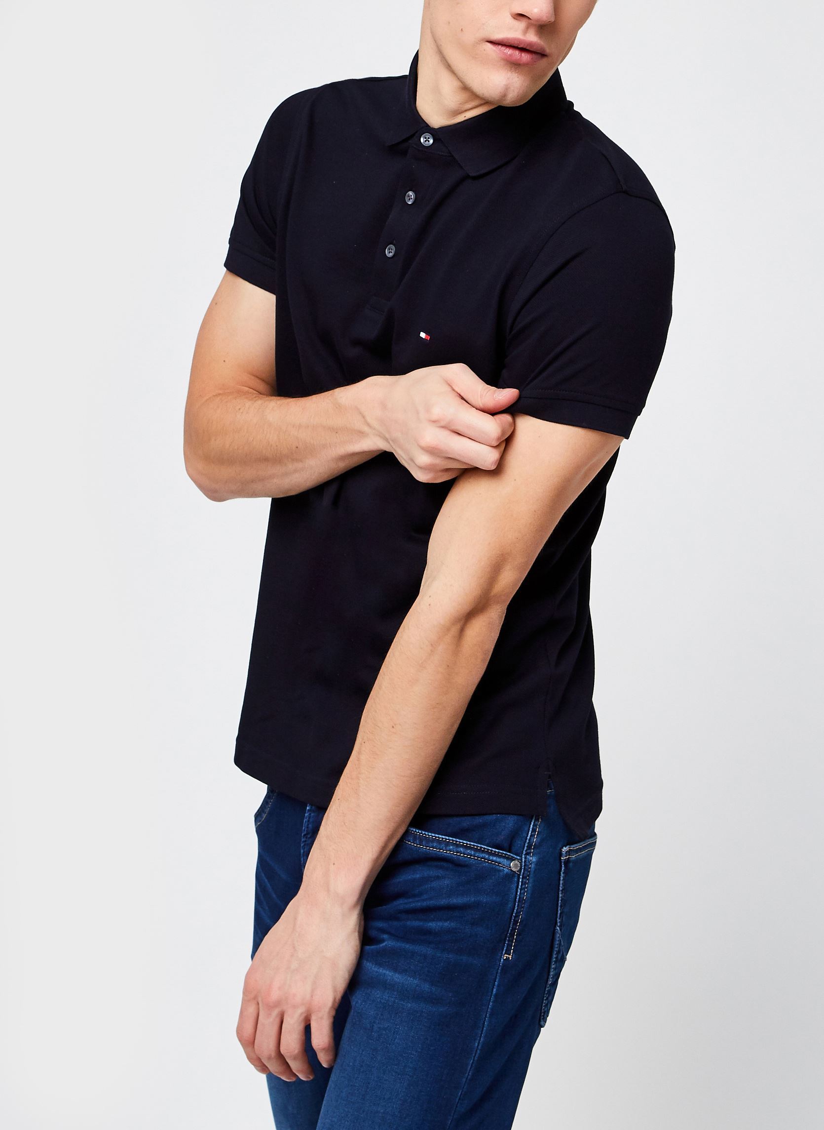 Poloshirts 1985 Slim Polo herren blau Tommy Hilfiger Poloshirts 1985 Slim Polo herren blau DESERT SKY