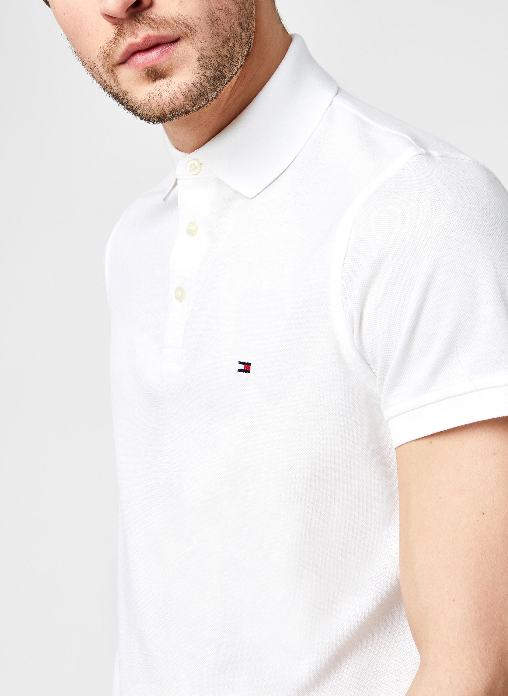 Poloshirts 1985 Slim Polo herren weiß Tommy Hilfiger Poloshirts 1985 Slim Polo herren weiß WHITE