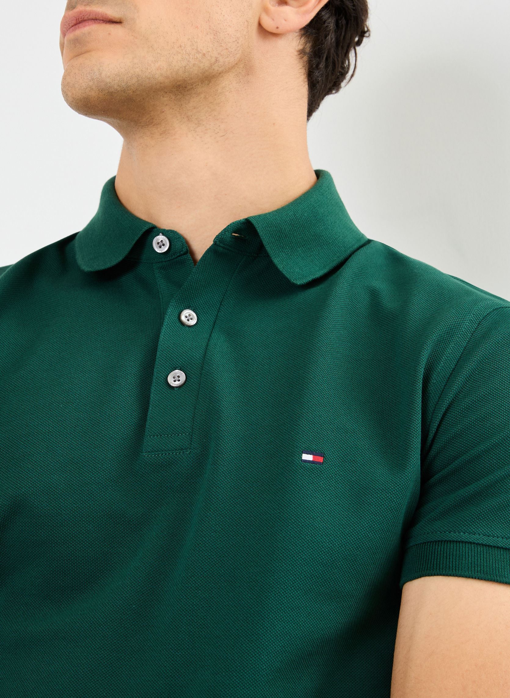 Poloshirts 1985 Slim Polo herren grün Tommy Hilfiger Poloshirts 1985 Slim Polo herren grün ORNAMENTAL GREEN