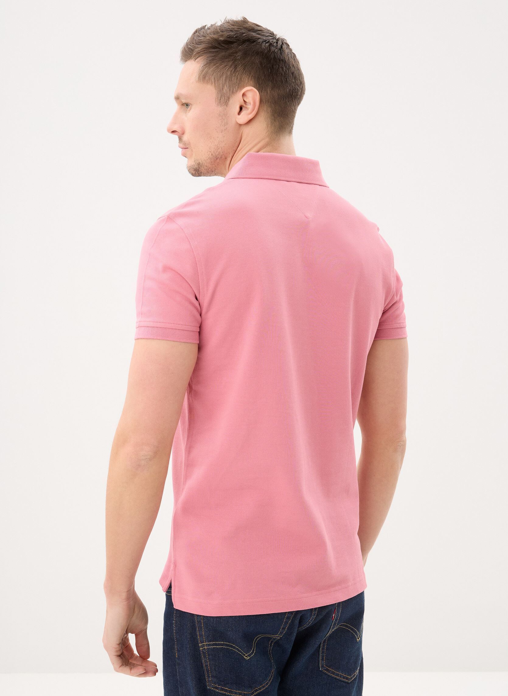 Polos 1985 Slim Polo homme rose Tommy Hilfiger Polos 1985 Slim Polo homme rose CAMELLIA BLUSH