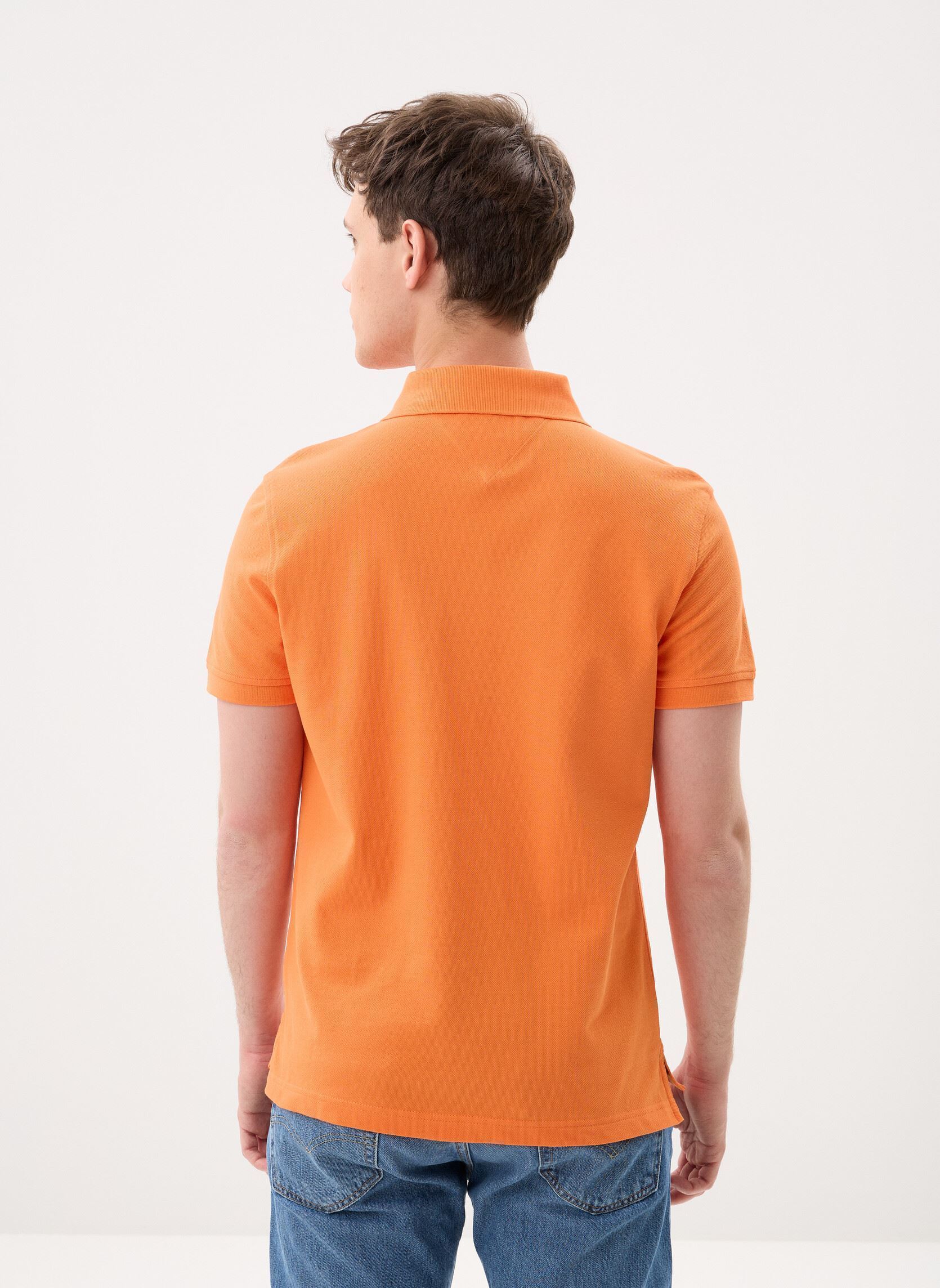 Polos 1985 Slim Polo homme orange Tommy Hilfiger Polos 1985 Slim Polo homme orange Orange Tulip