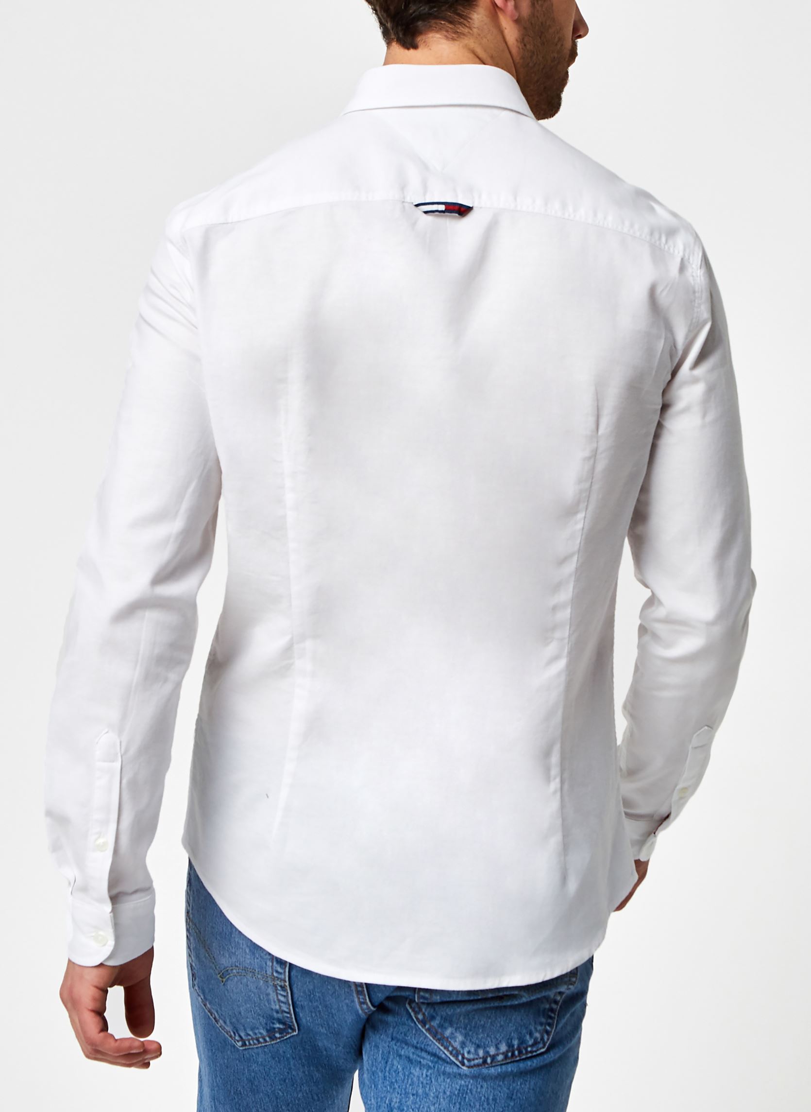 Chemises TJM Slim Stretch Oxford Shirt Eco homme blanc Tommy Jeans Chemises TJM Slim Stretch Oxford Shirt Eco homme blanc WHITE