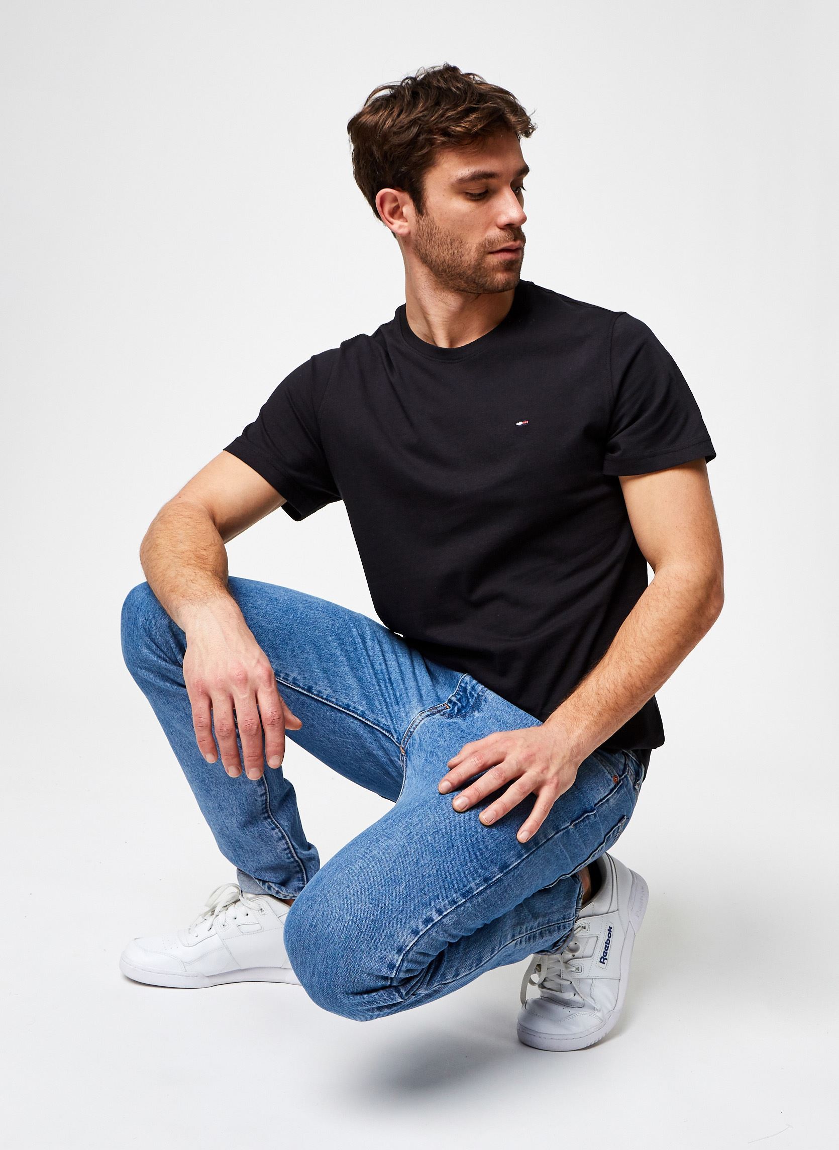Tee-shirts TJM Original Jersey Tee Crew Neck homme noir Tommy Jeans Tee-shirts TJM Original Jersey Tee Crew Neck homme noir TOMMY BLACK