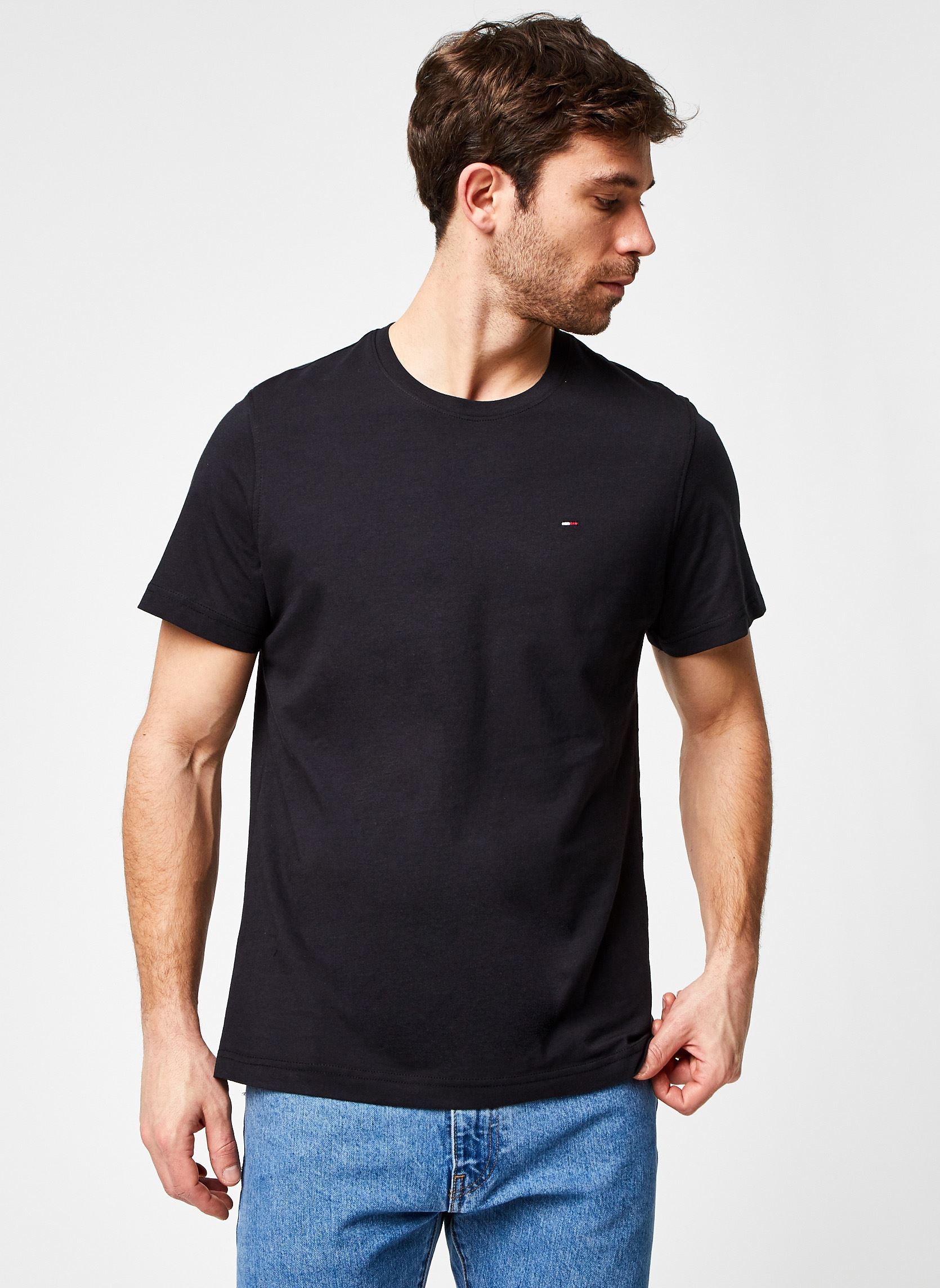 Tee-shirts TJM Original Jersey Tee Crew Neck homme noir Tommy Jeans Tee-shirts TJM Original Jersey Tee Crew Neck homme noir TOMMY BLACK